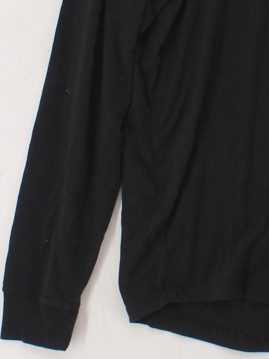Nike Men's T-Shirt S Black Polyester with Cotton, Elastane Round Neck Basic - Image 4