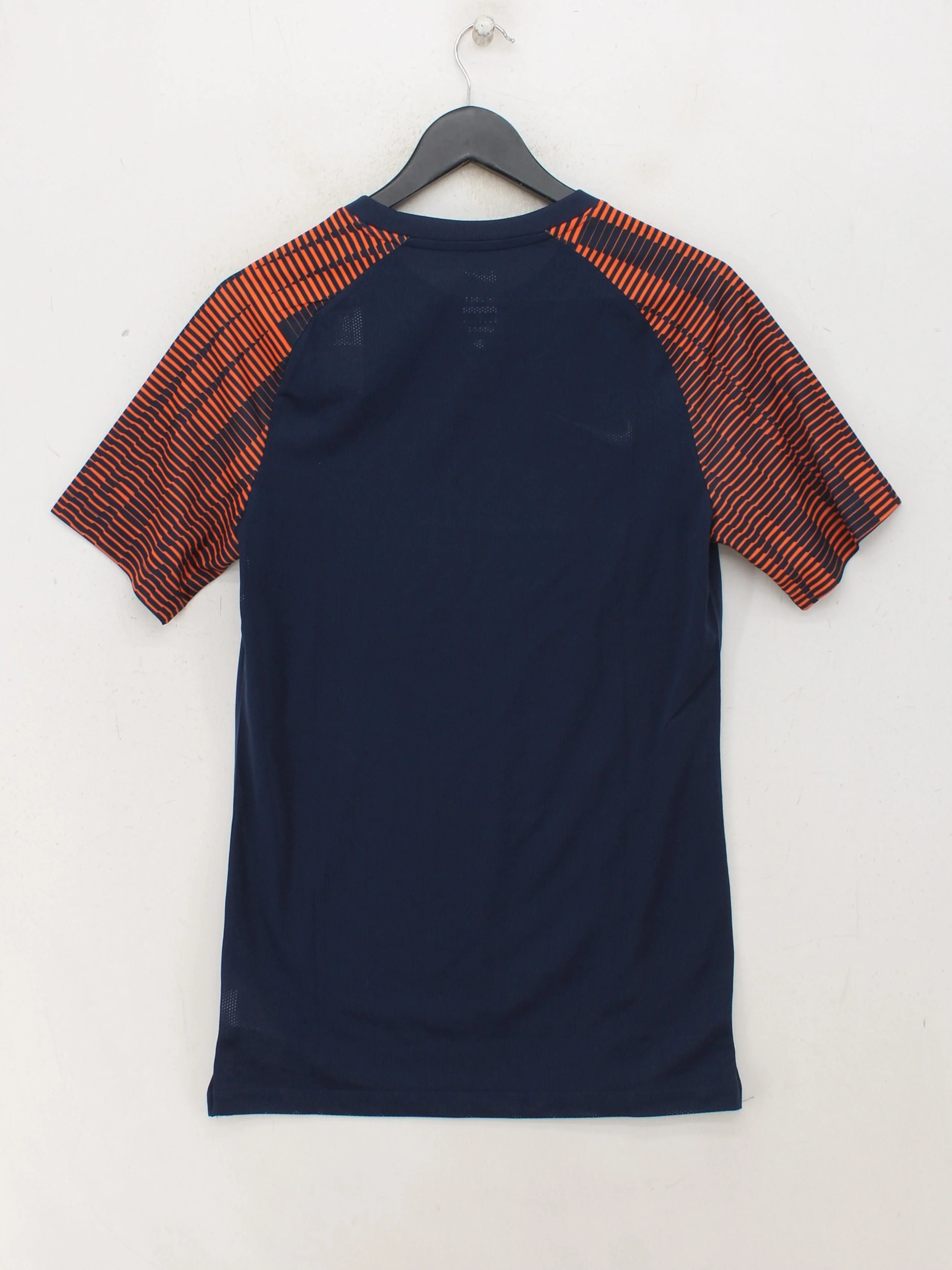 Nike Men's T-Shirt S Blue 100% Polyester Round Neck Basic - Image 2