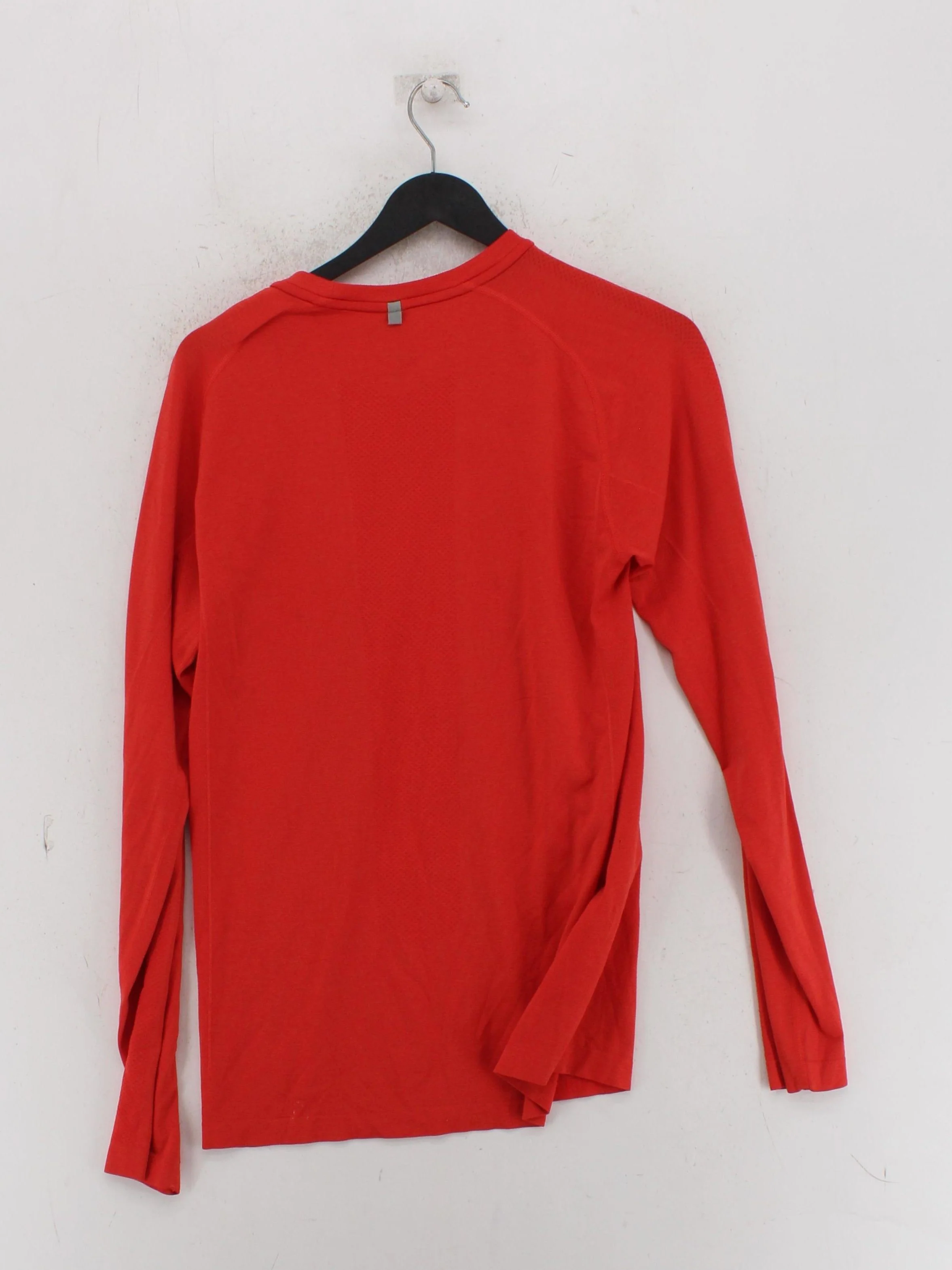 Nike Men's T-Shirt S Orange Polyester with Nylon Crew Neck Basic - Image 2