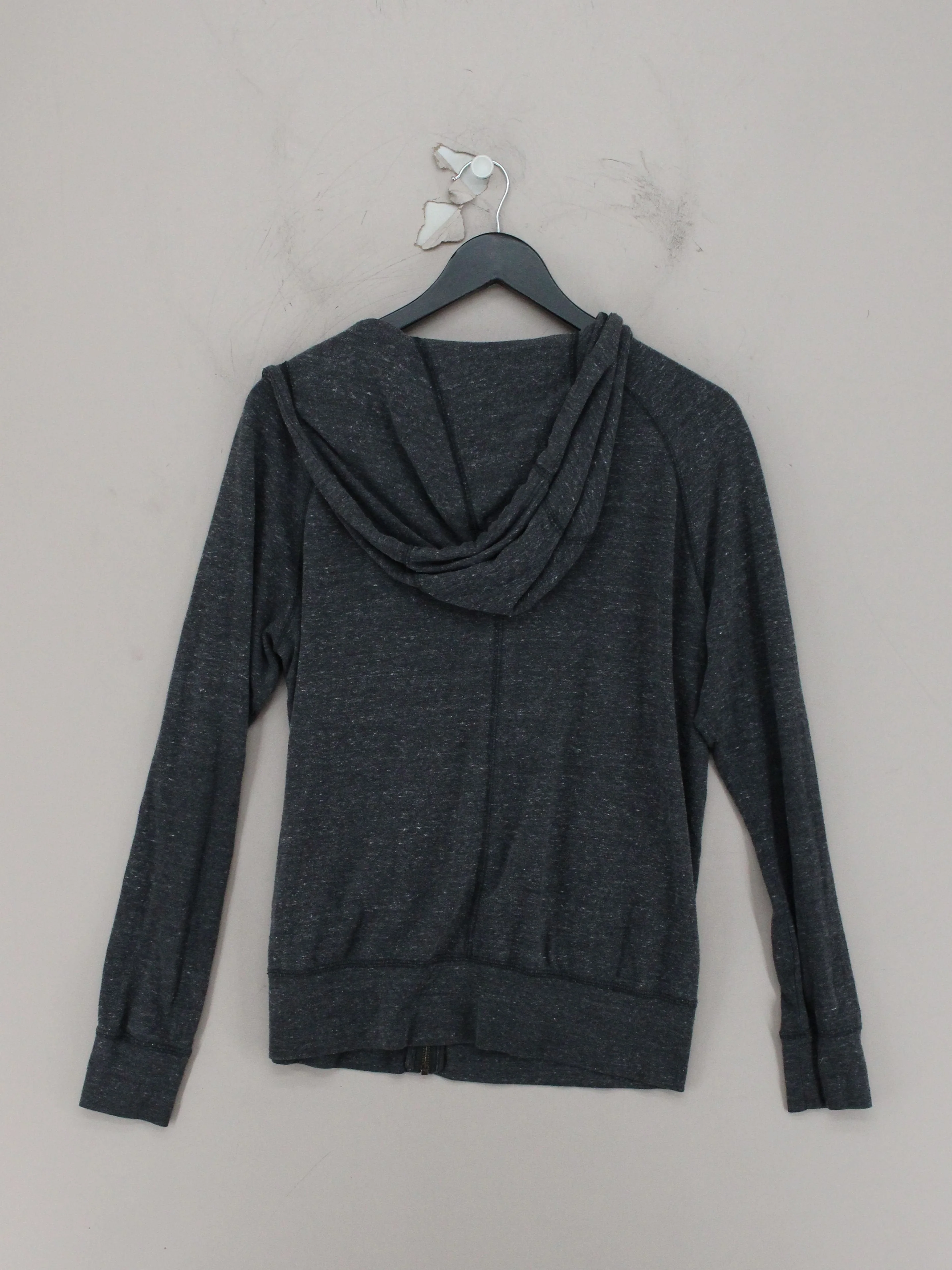 Nike Women's Hoodie L Grey Cotton with Polyester Pullover - Image 2