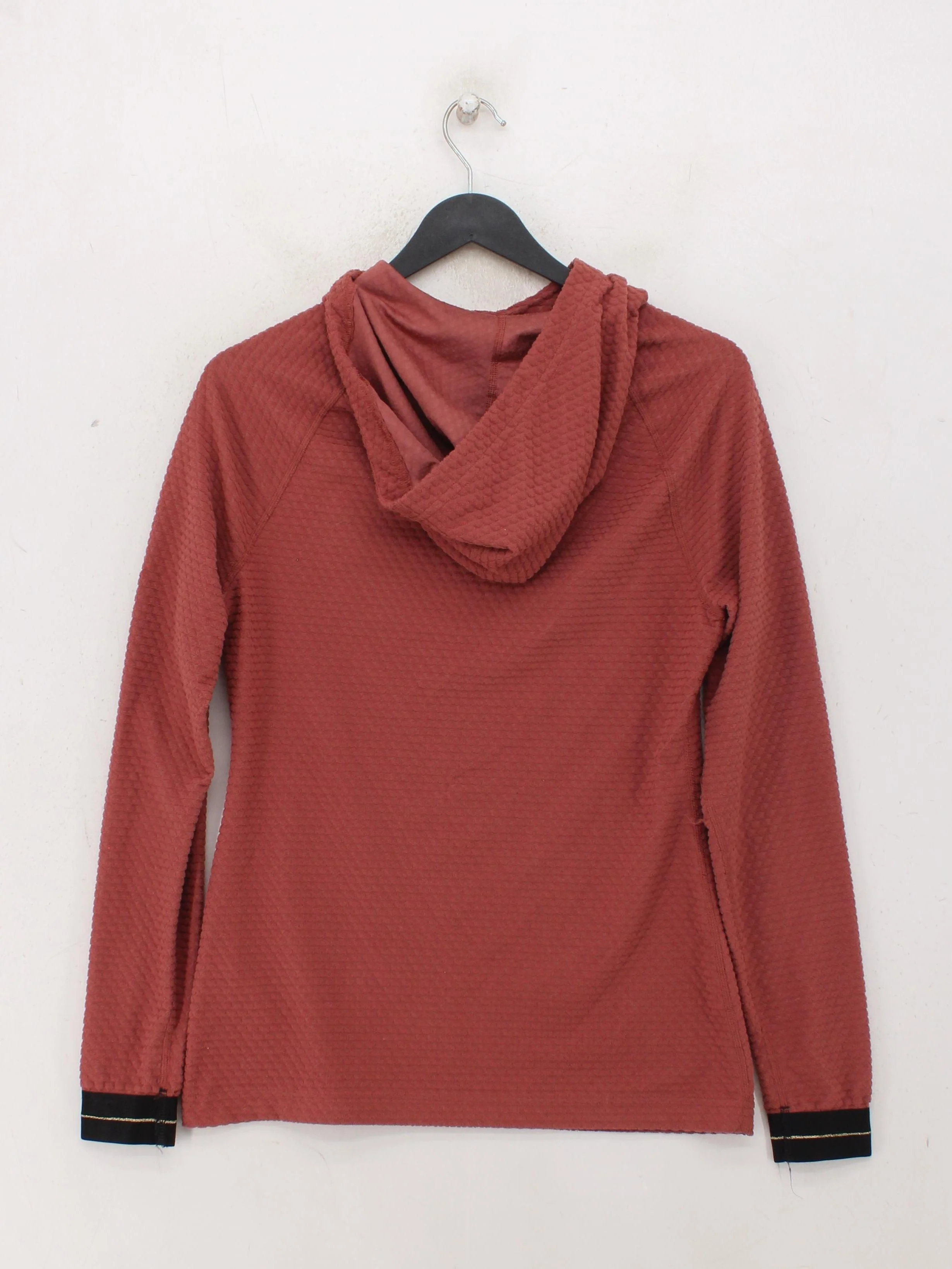 Nike Women's Hoodie S Red Polyester with Elastane Pullover - Image 2