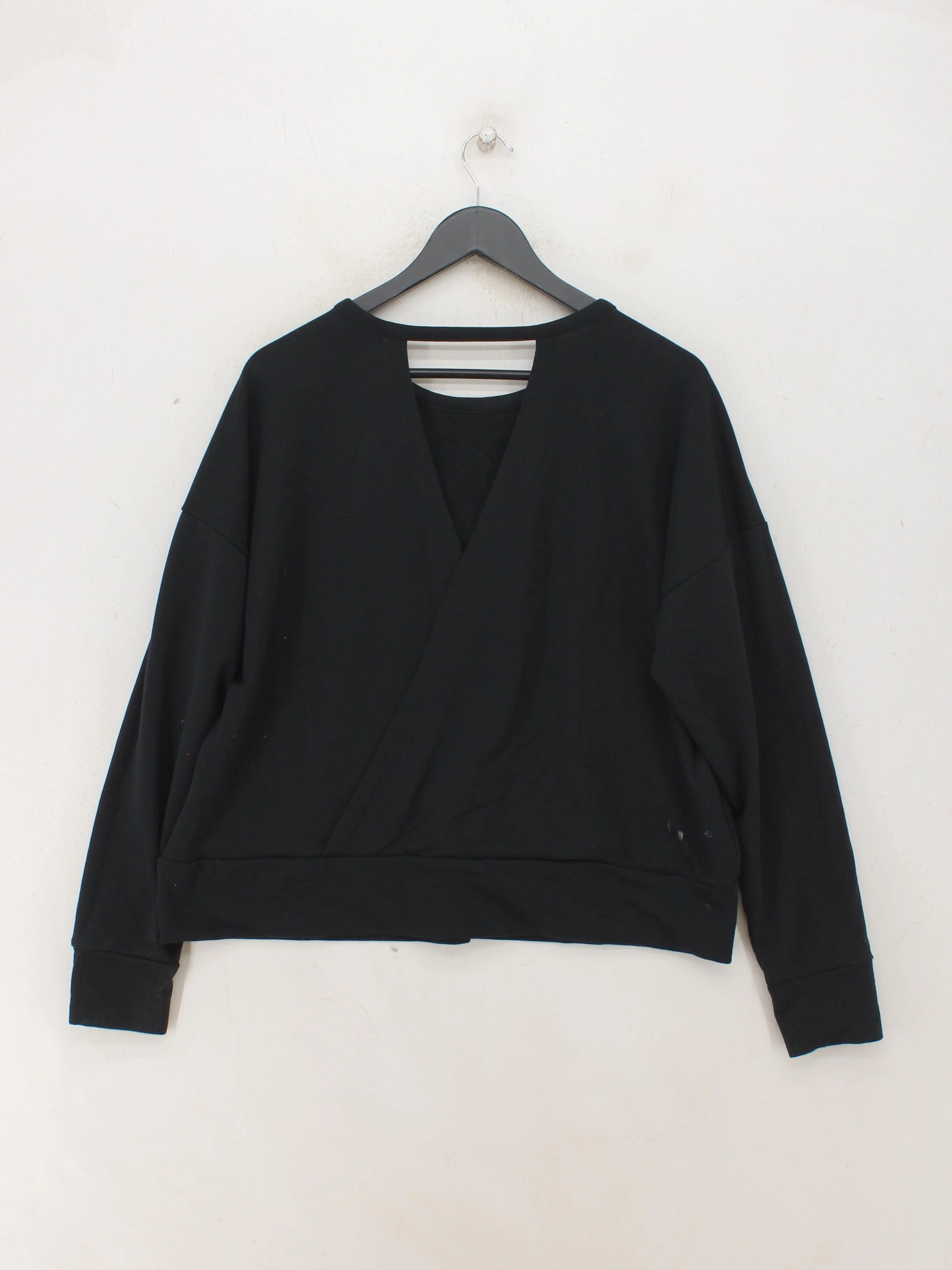 Nike Women's Hoodie XL Black Polyester with Cotton Pullover - Image 2