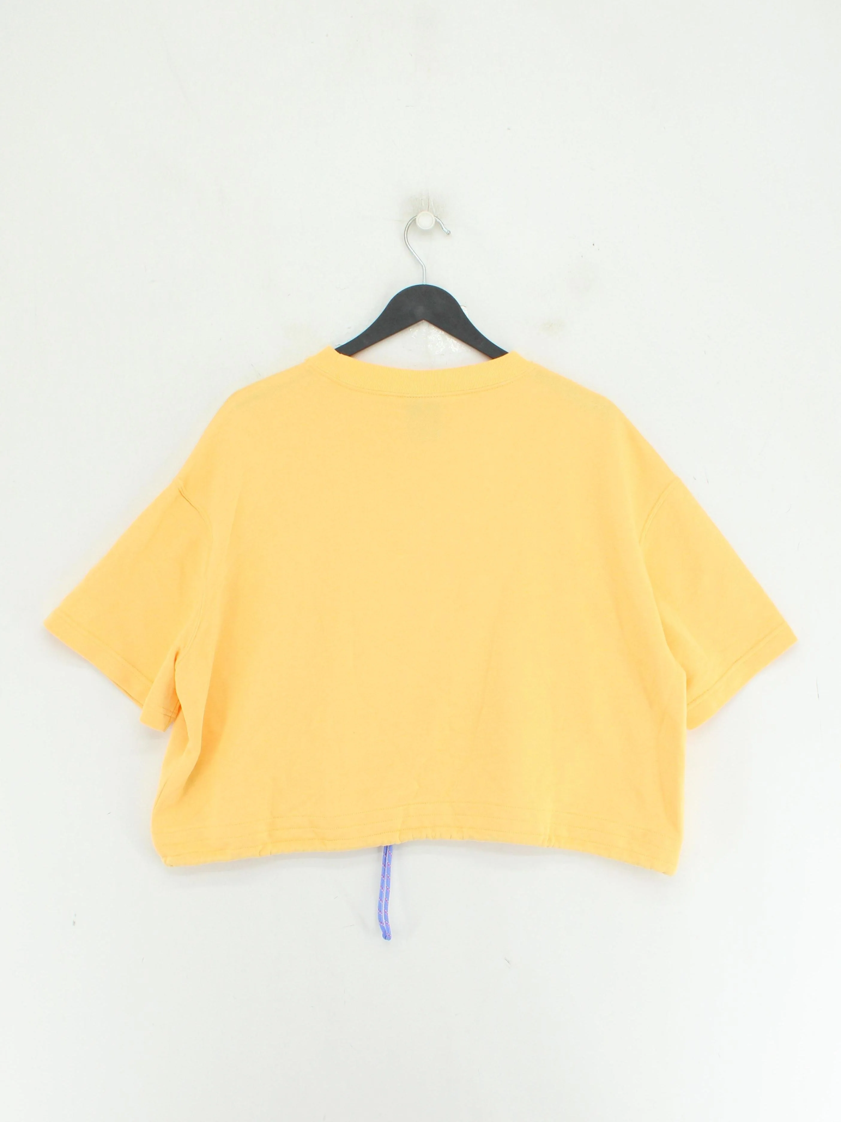 Nike Women's Hoodie XL Yellow Graphic Cotton with Polyester Pullover - Image 2