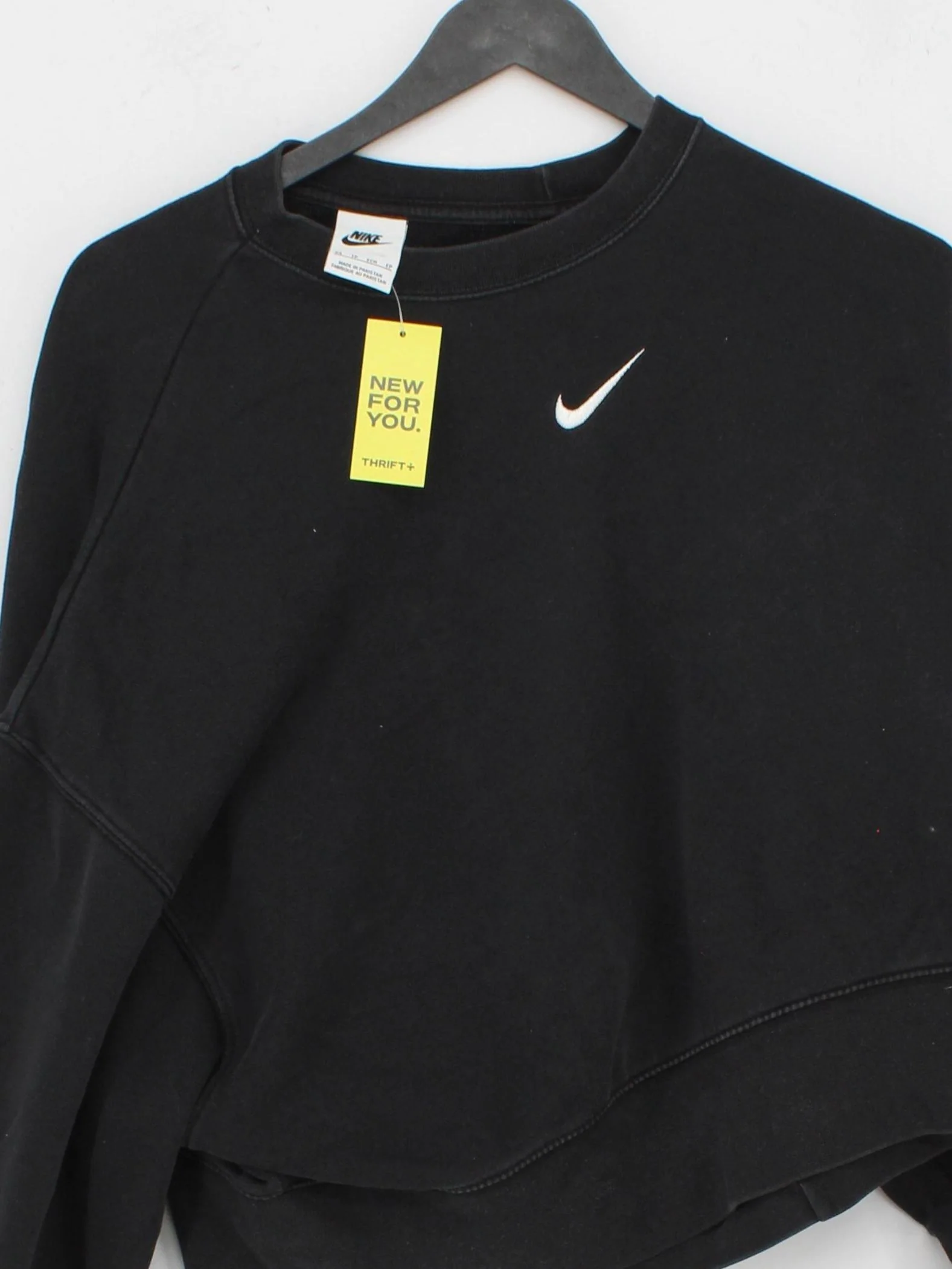 Nike Women's Hoodie XS Black Cotton with Polyester Pullover - Image 3