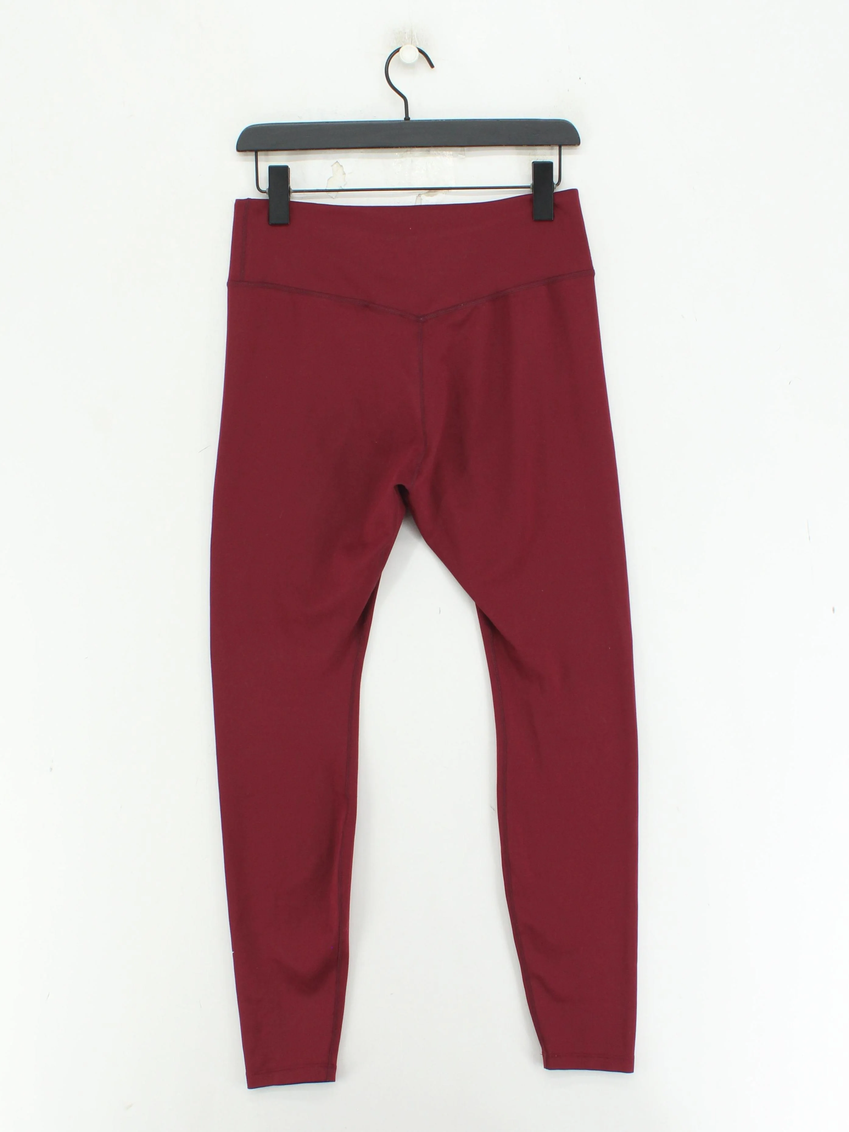 Nike Women's Leggings L Red Polyester with Elastane Full length - Image 2