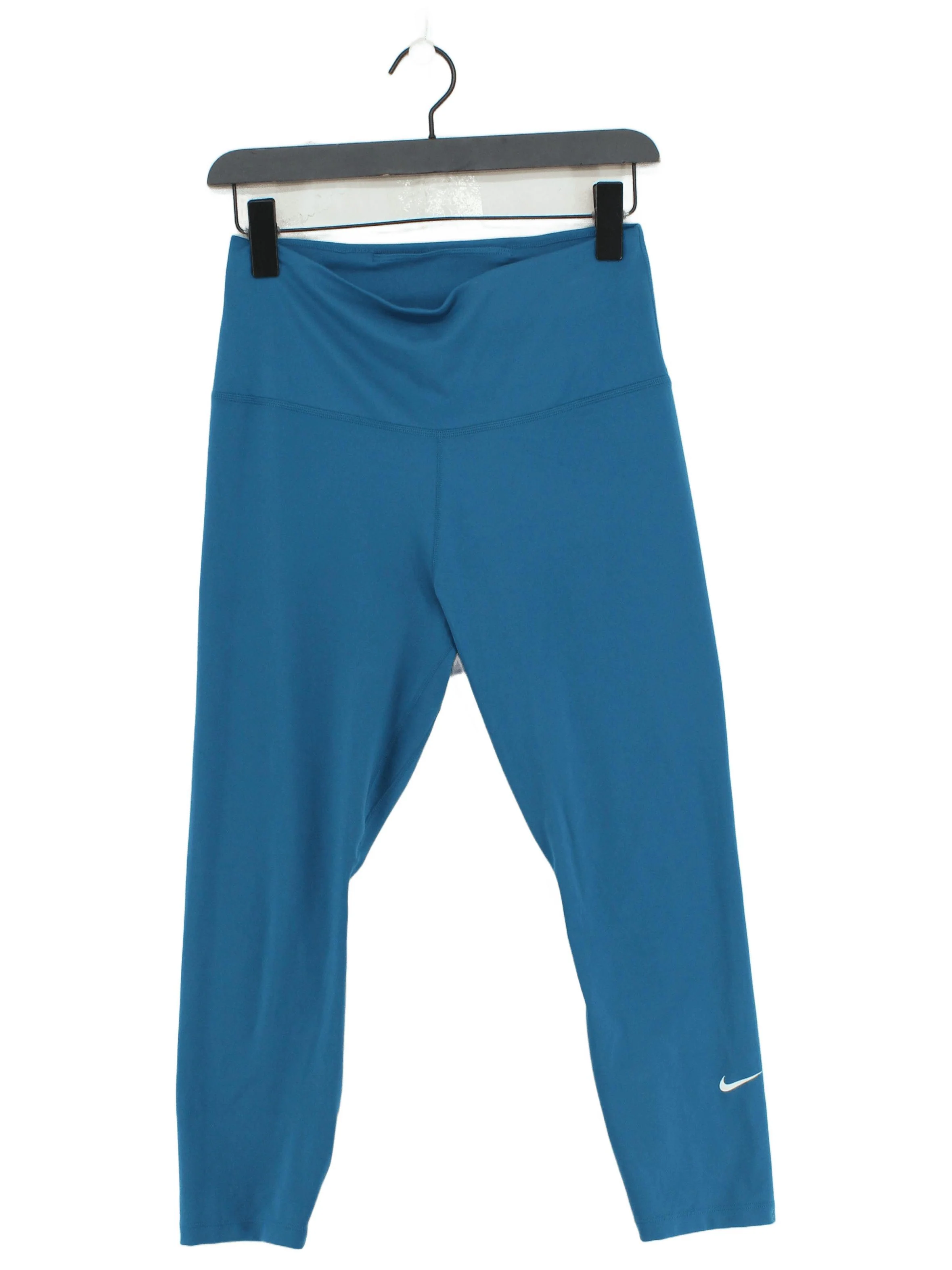 Nike Women's Leggings M Blue Polyester with Elastane Capri