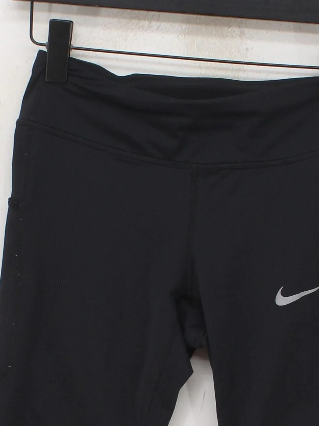 Nike Women's Leggings S Black Polyester with Elastane Full length - Image 3