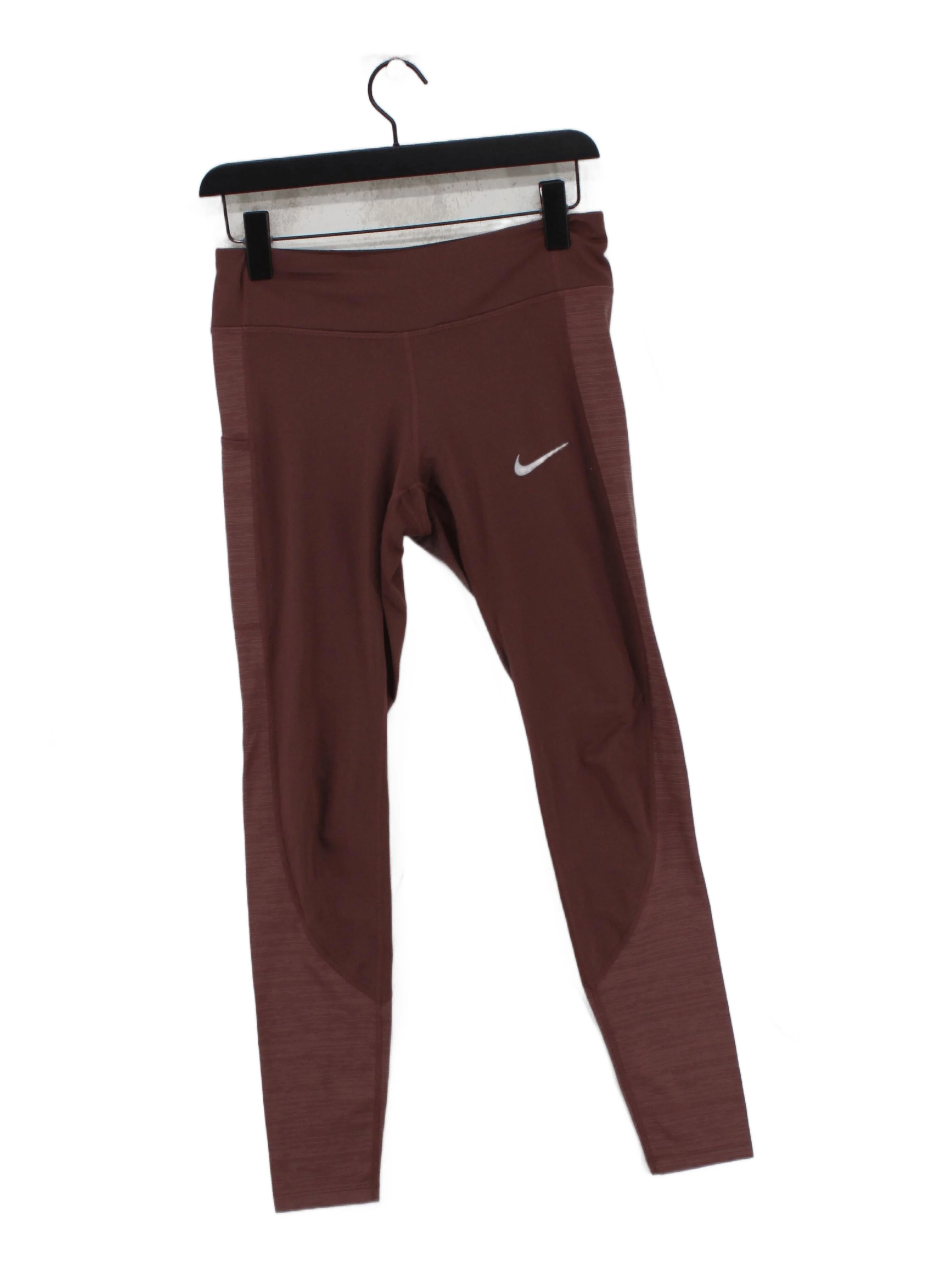 Nike Women's Leggings S Brown Polyester with Elastane Full length