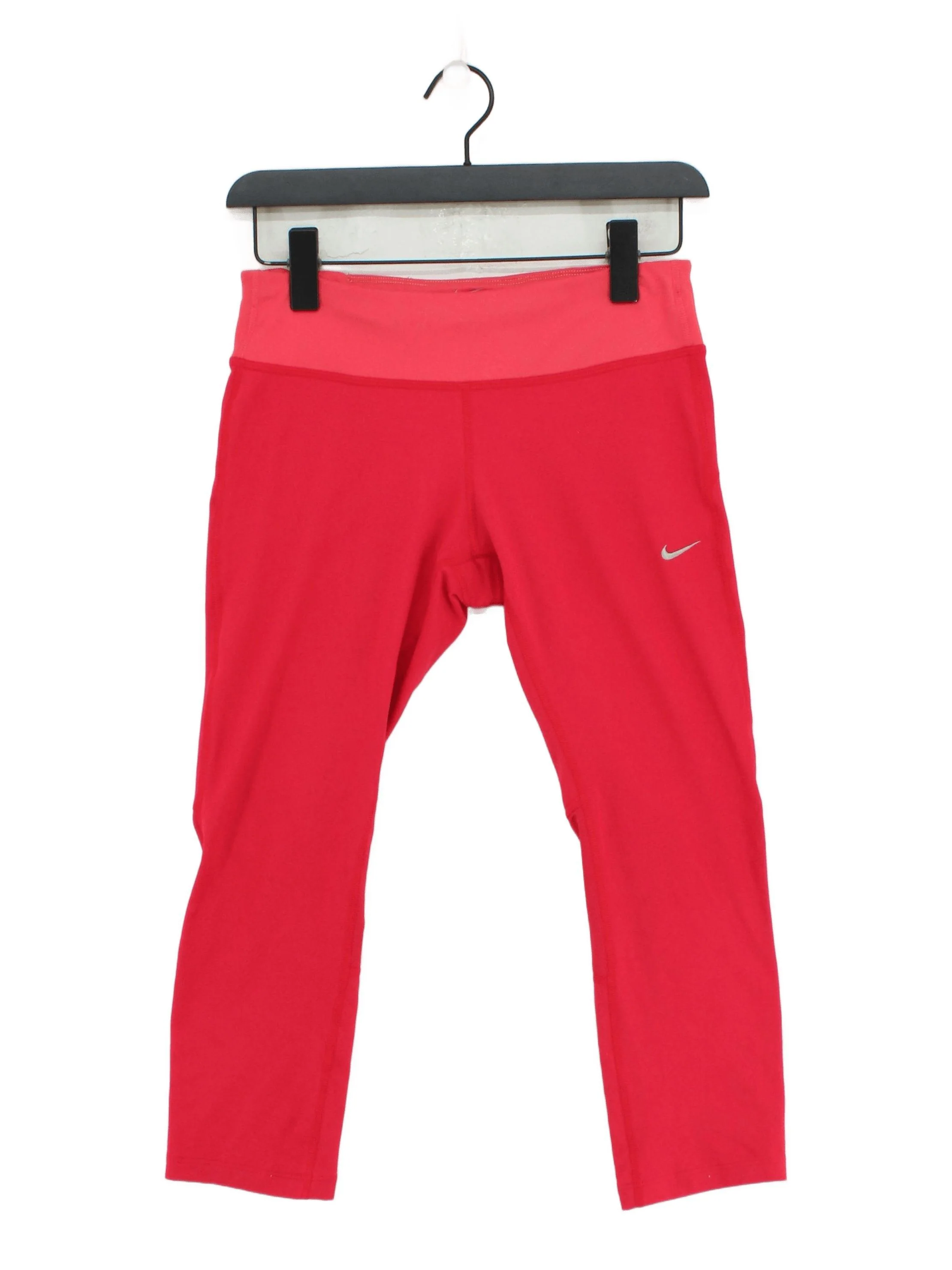 Nike Women's Leggings S Red Polyester with Elastane Capri