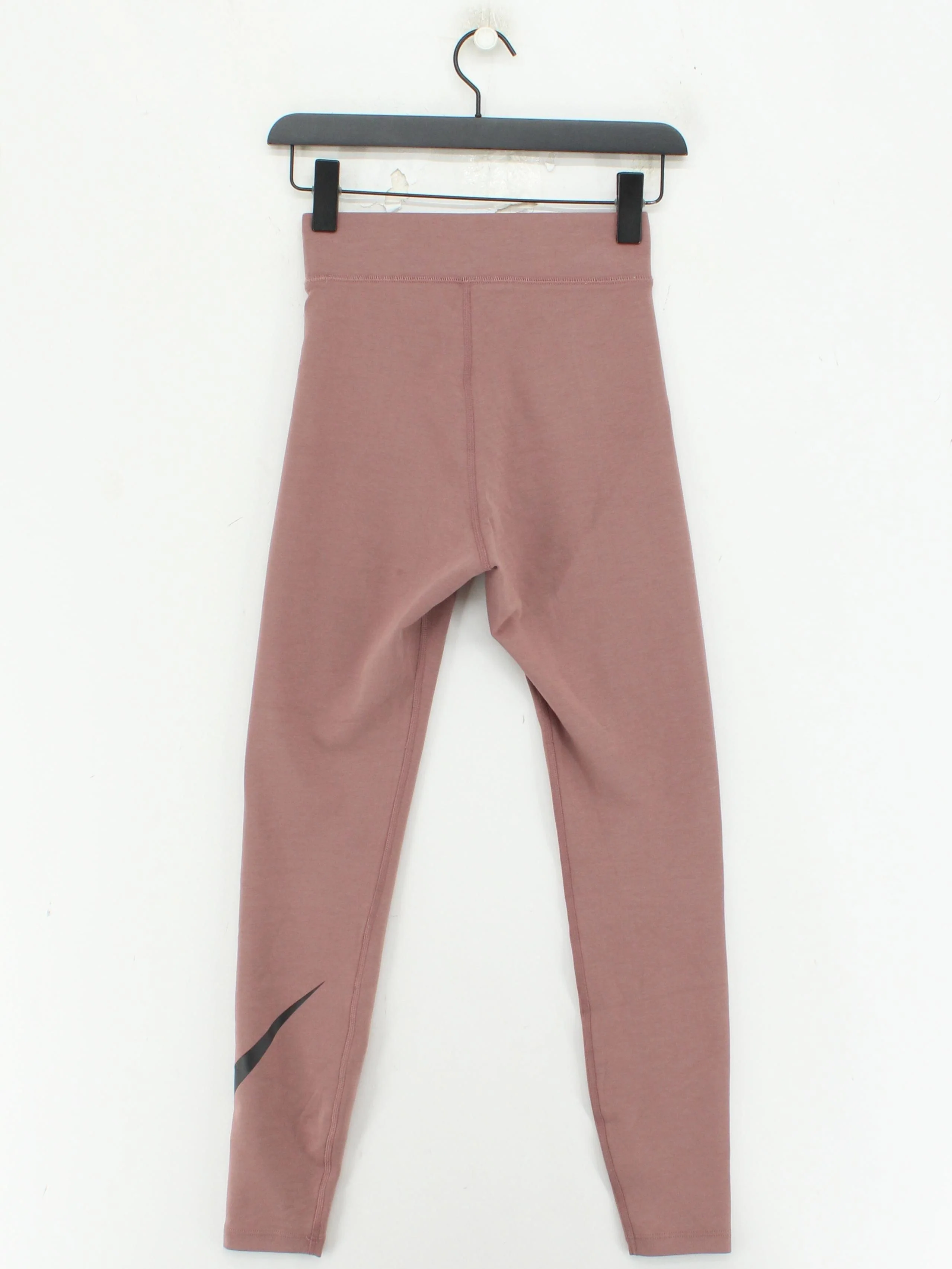 Nike Women's Leggings XS Pink Cotton with Polyester, Elastane Capri - Image 2