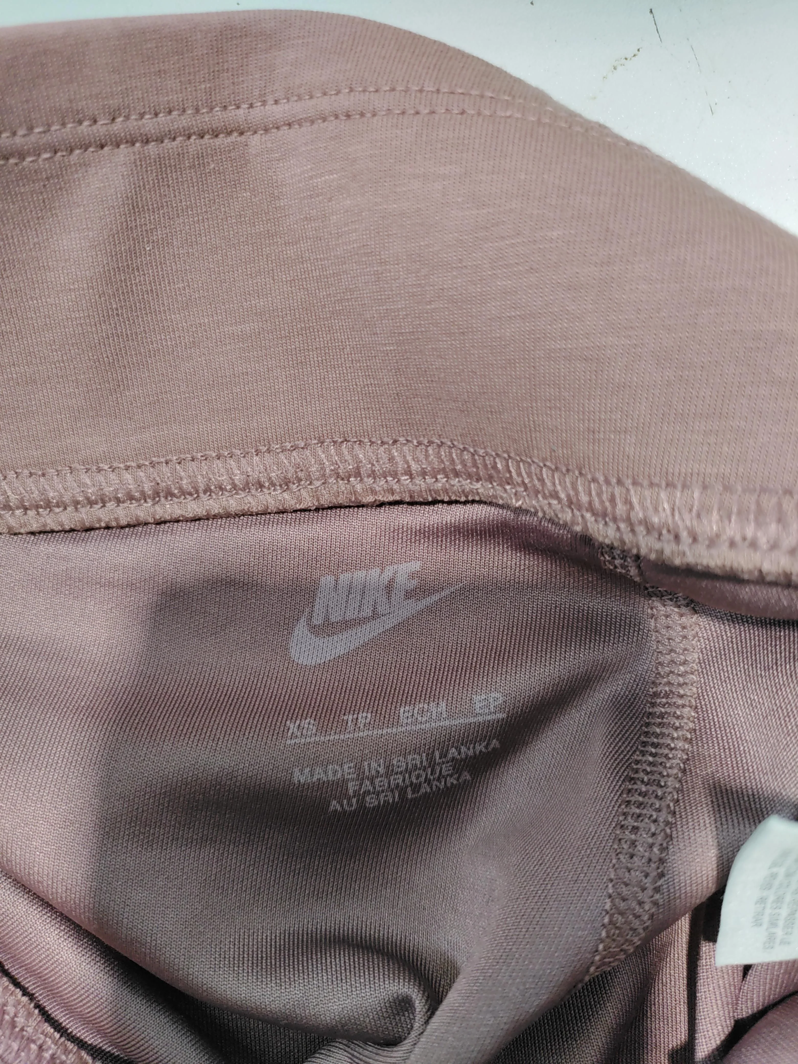 Nike Women's Leggings XS Pink Cotton with Polyester, Elastane Capri - Image 5