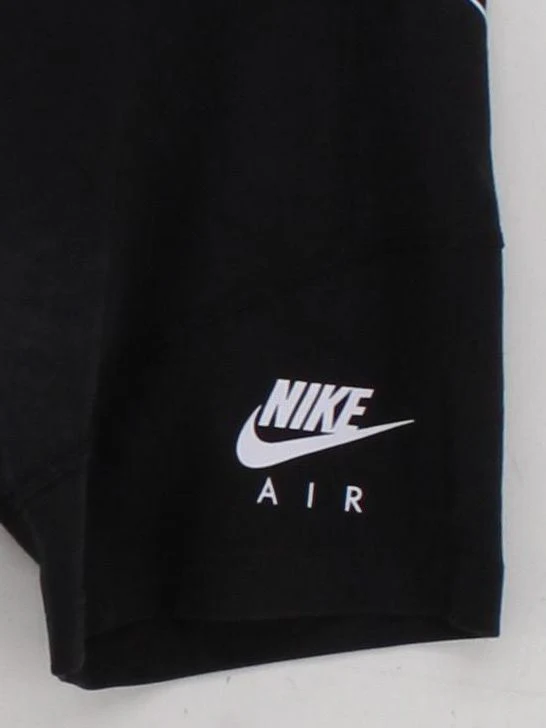 Nike Women's Shorts M Black Graphic Cotton with Polyester, Elastane Cut-Off - Image 4