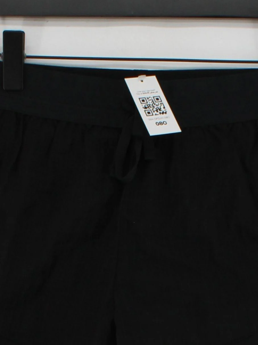 Nike Women's Shorts S Black Polyester with Nylon Sweat - Image 3