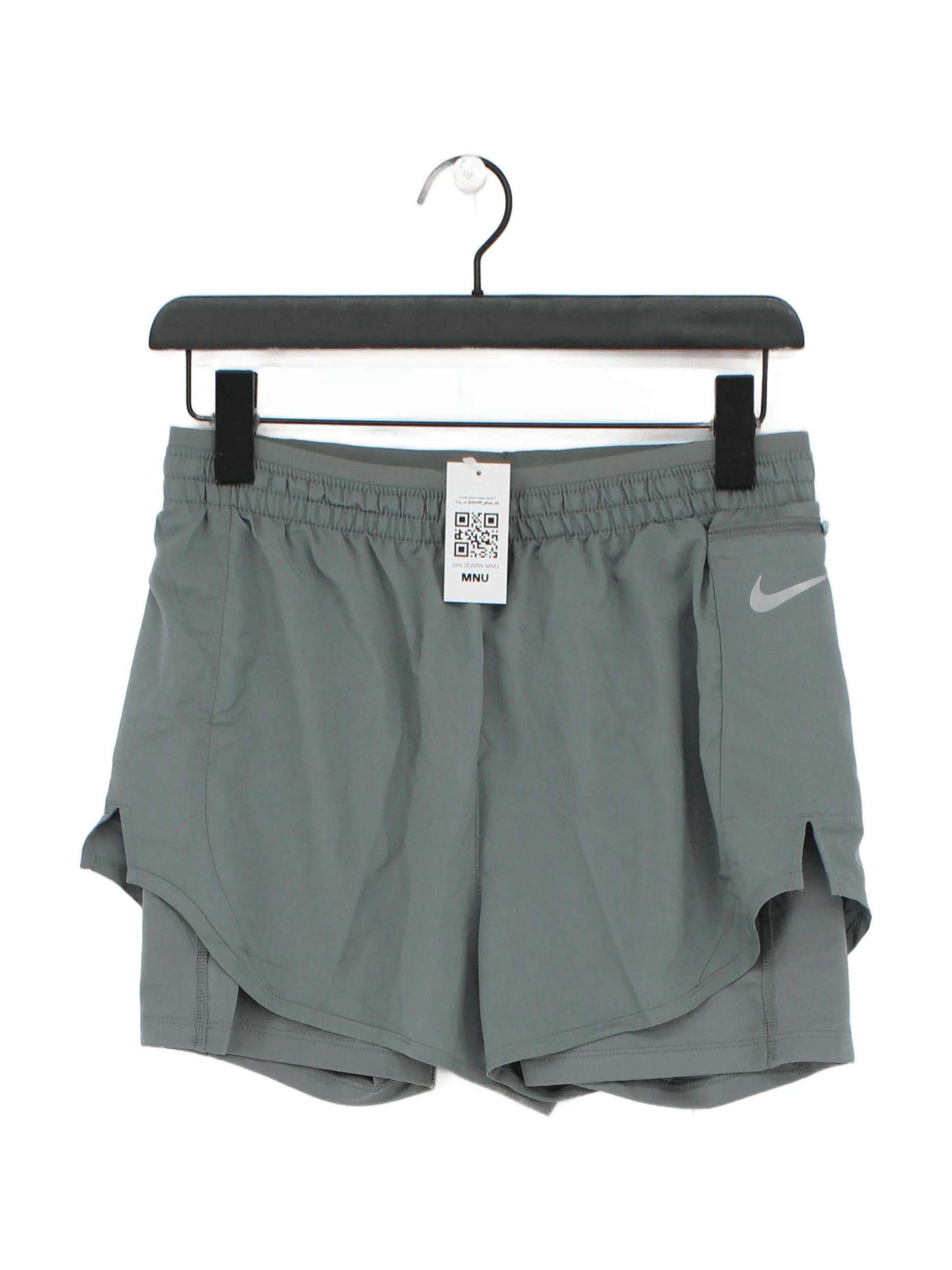 Nike Women's Shorts S Green 100% Polyester Sweat