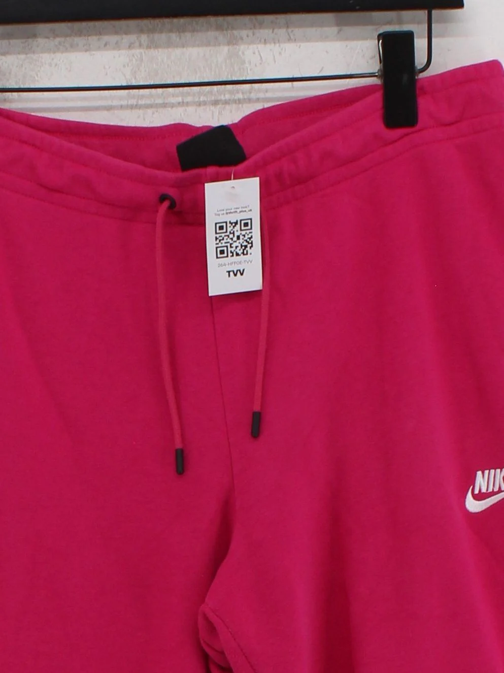 Nike Women's Sports Bottoms L Pink Cotton with Polyester Sweatpants - Image 3