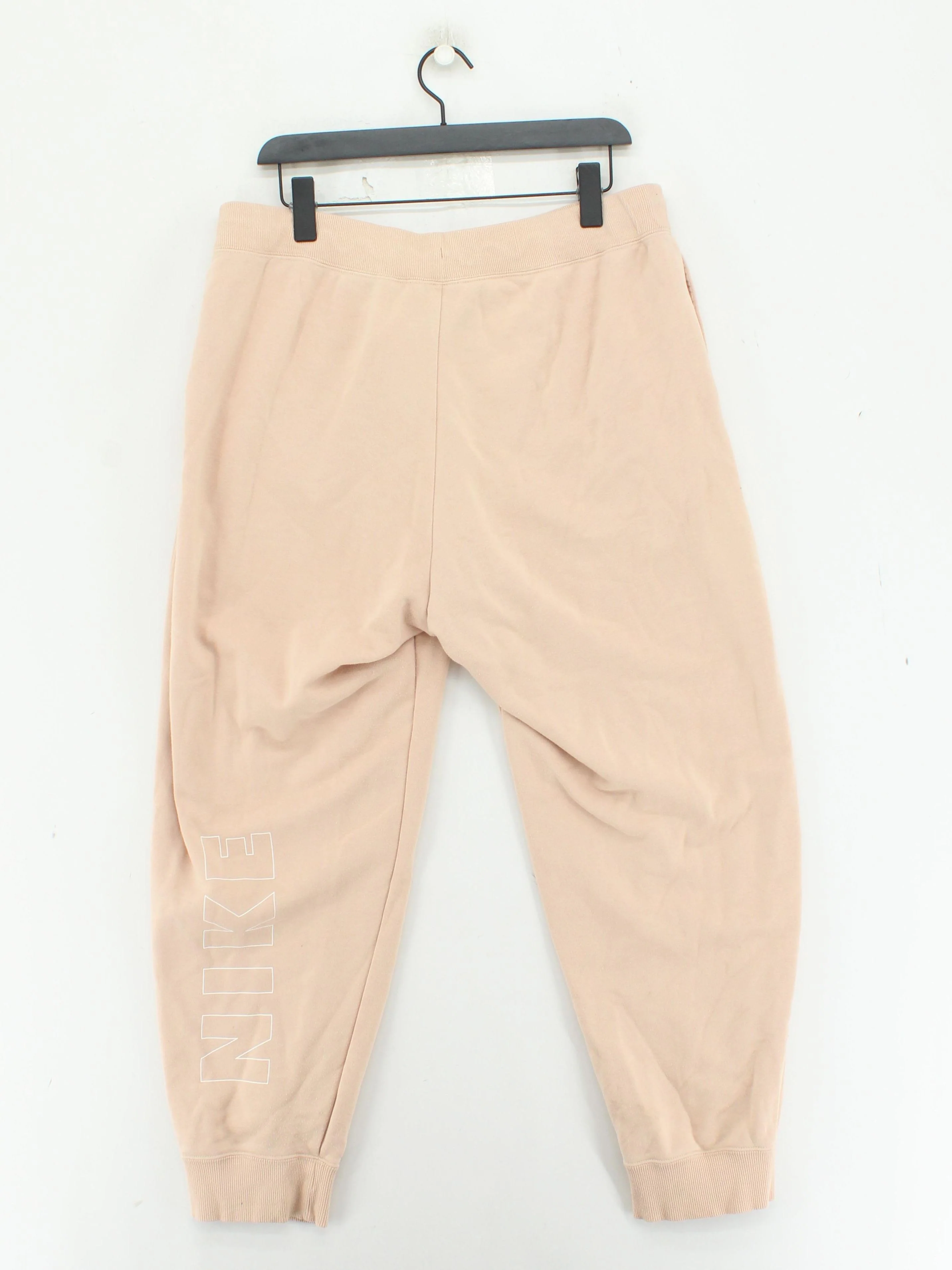 Nike Women's Sports Bottoms XL Cream Cotton with Polyester Sweatpants - Image 2
