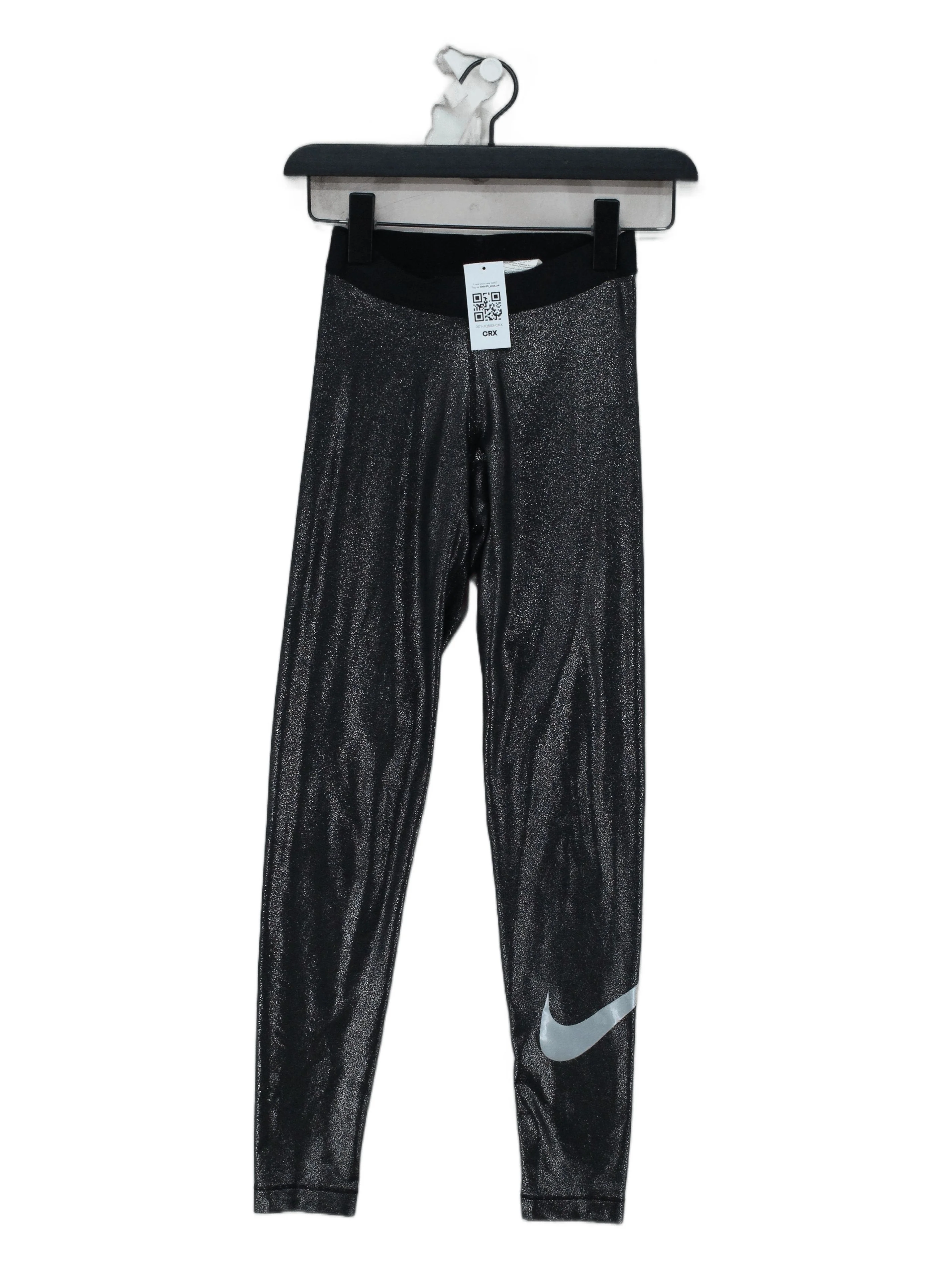 Nike Women's Sports Bottoms XS Black Polyester with Elastane Sweatpants