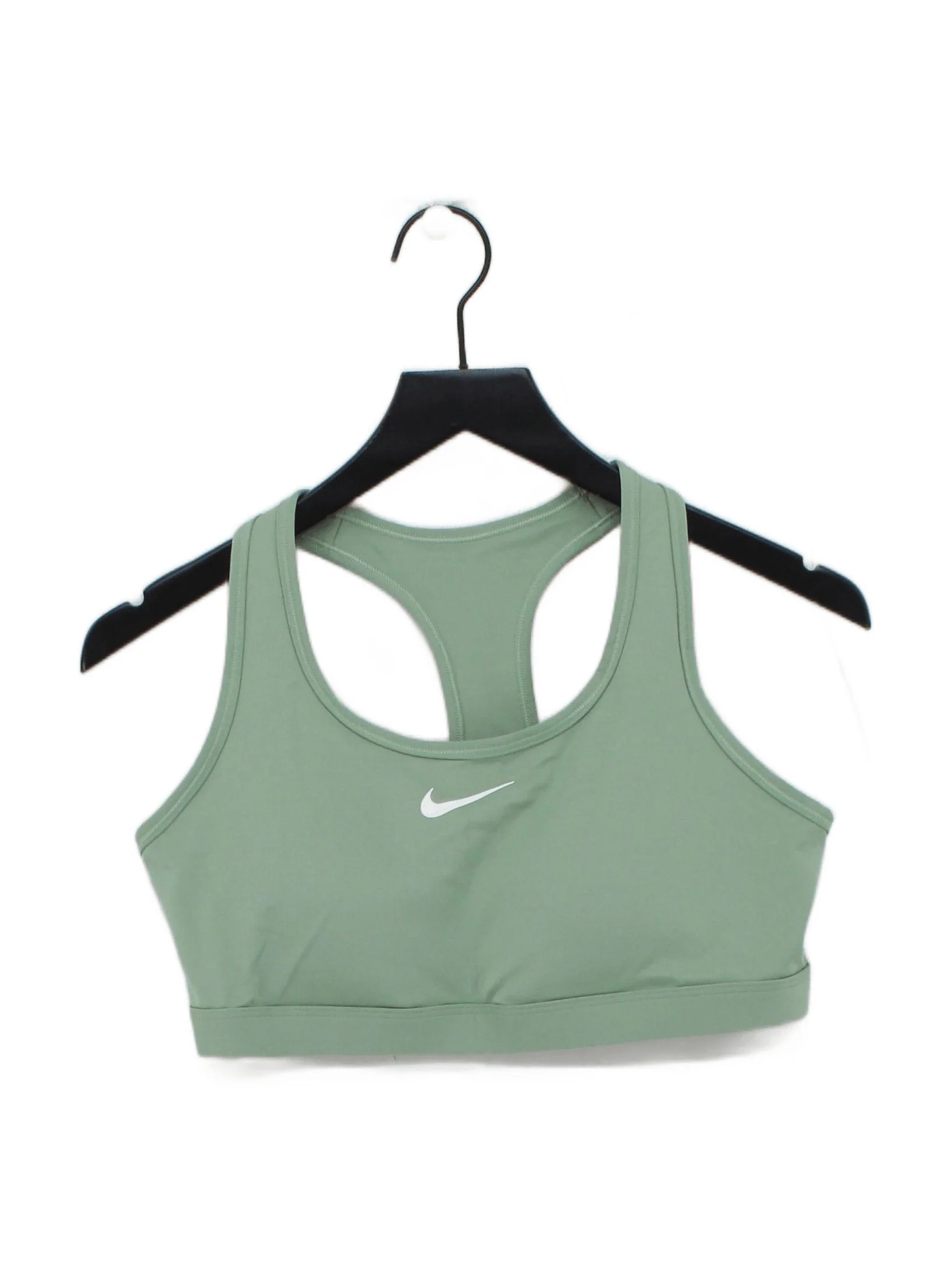 Nike Women's T-Shirt L Green Polyester with Elastane Sleeveless Basic