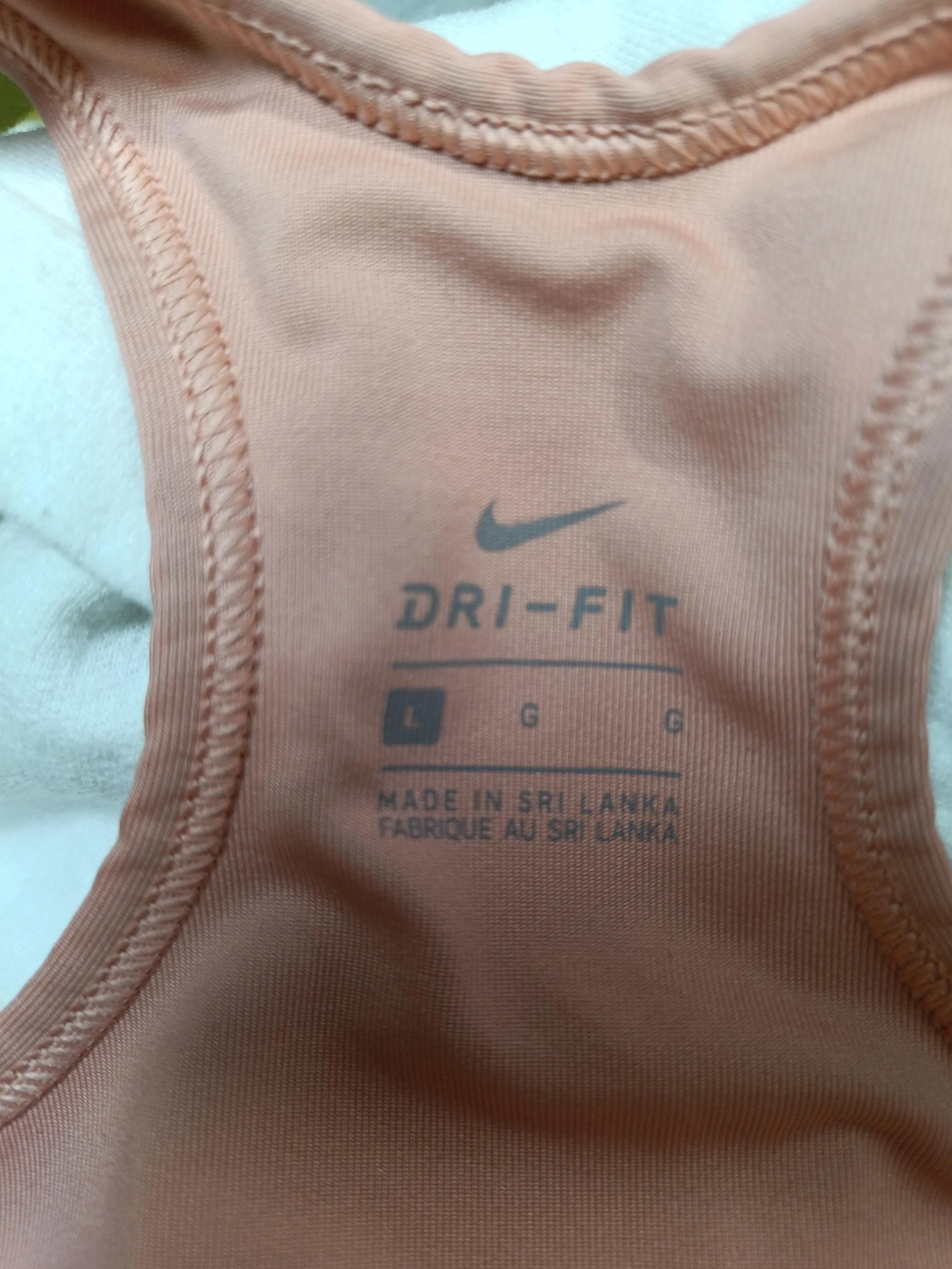 Nike Women's T-Shirt L Pink Nylon with Spandex Sleeveless Basic - Image 5