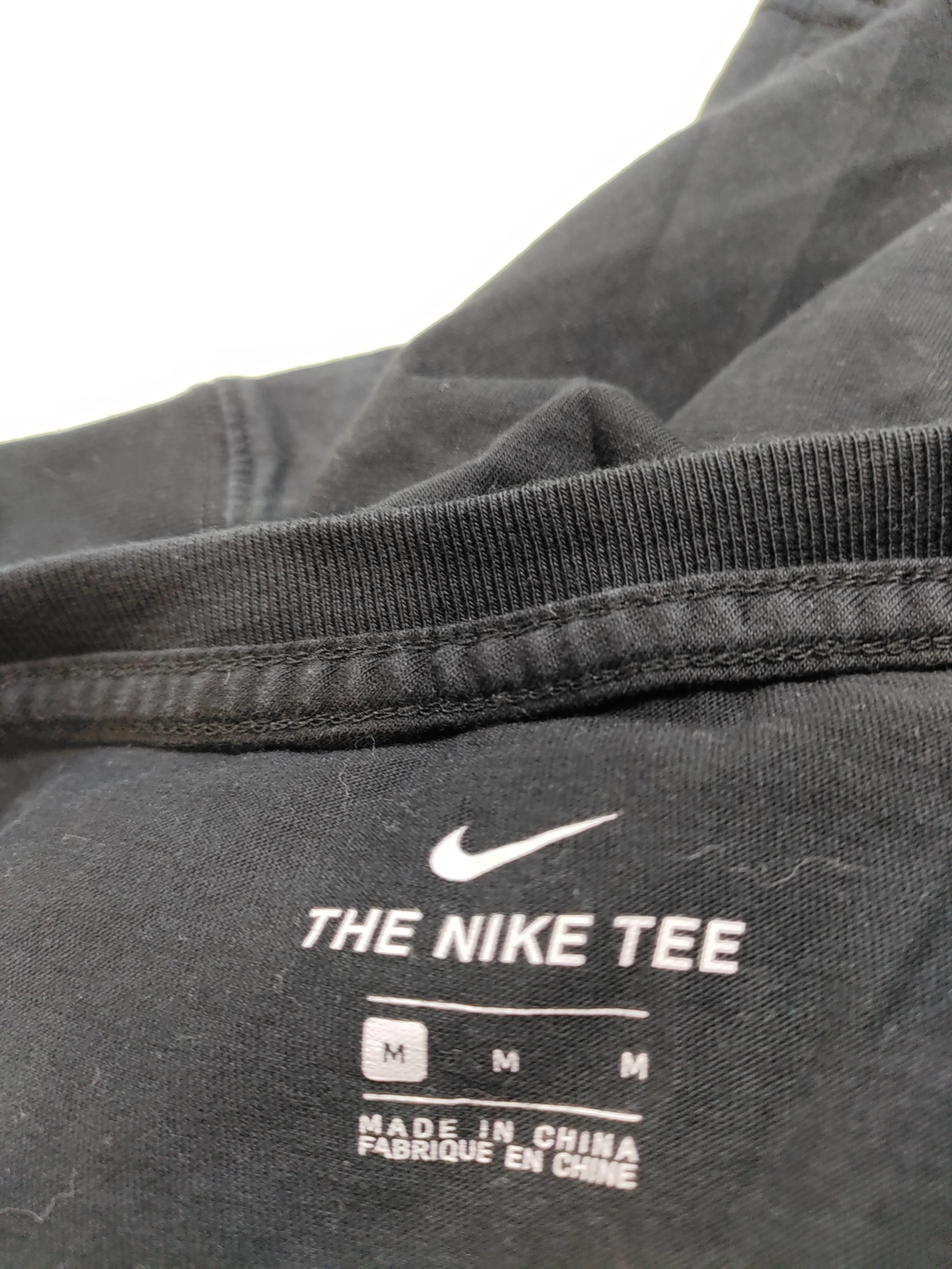 Nike Women's T-Shirt M Black Graphic 100% Cotton Short Sleeve Round Neck Basic - Image 6