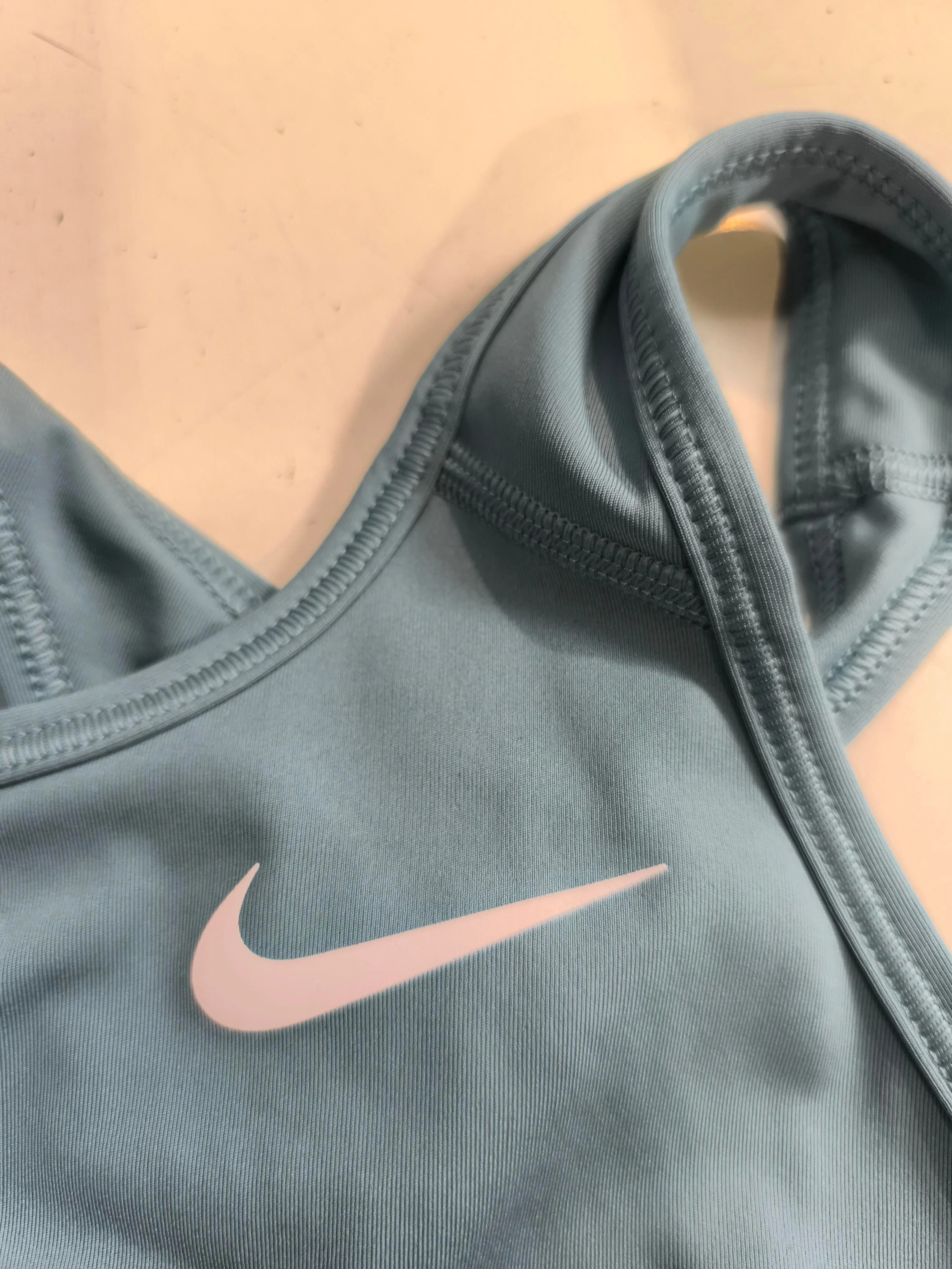 Nike Women's T-Shirt M Blue Polyester with Elastane Sleeveless Basic - Image 5