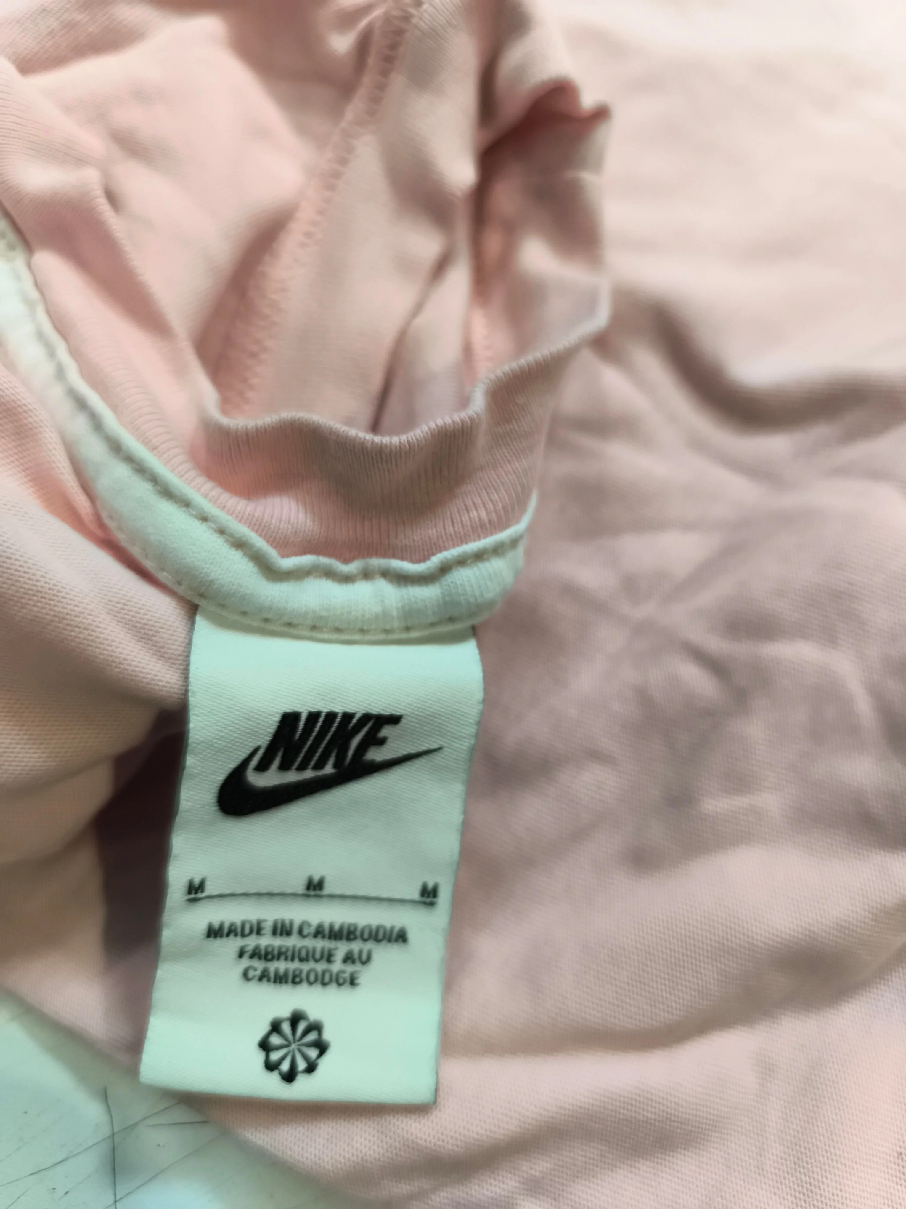 Nike Women's T-Shirt M Pink 100% Cotton Short Sleeve Round Neck Basic - Image 5