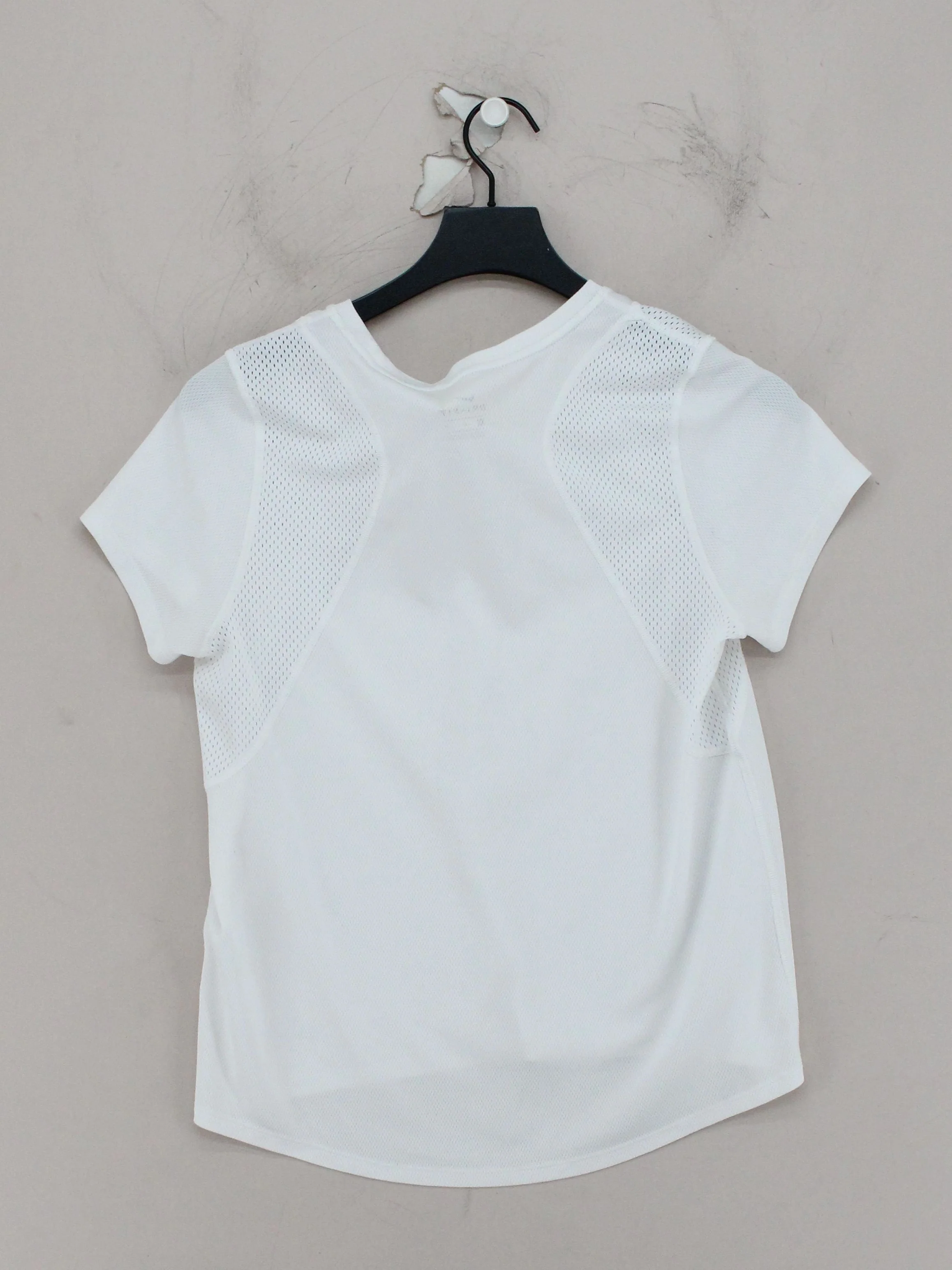 Nike Women's T-Shirt M White 100% Polyester Basic - Image 2