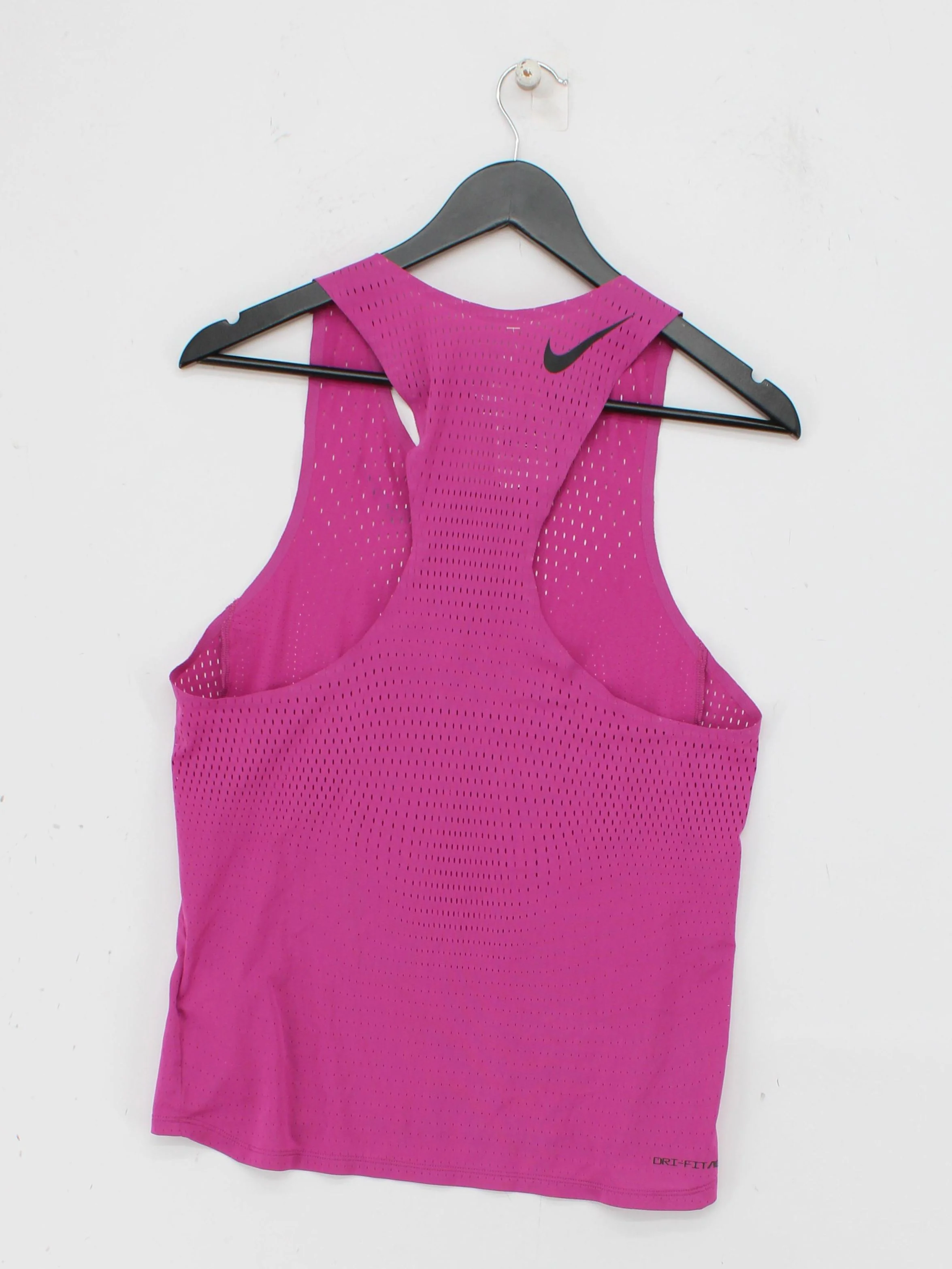 Nike Women's T-Shirt S Pink Graphic 100% Polyester Sleeveless Basic - Image 2