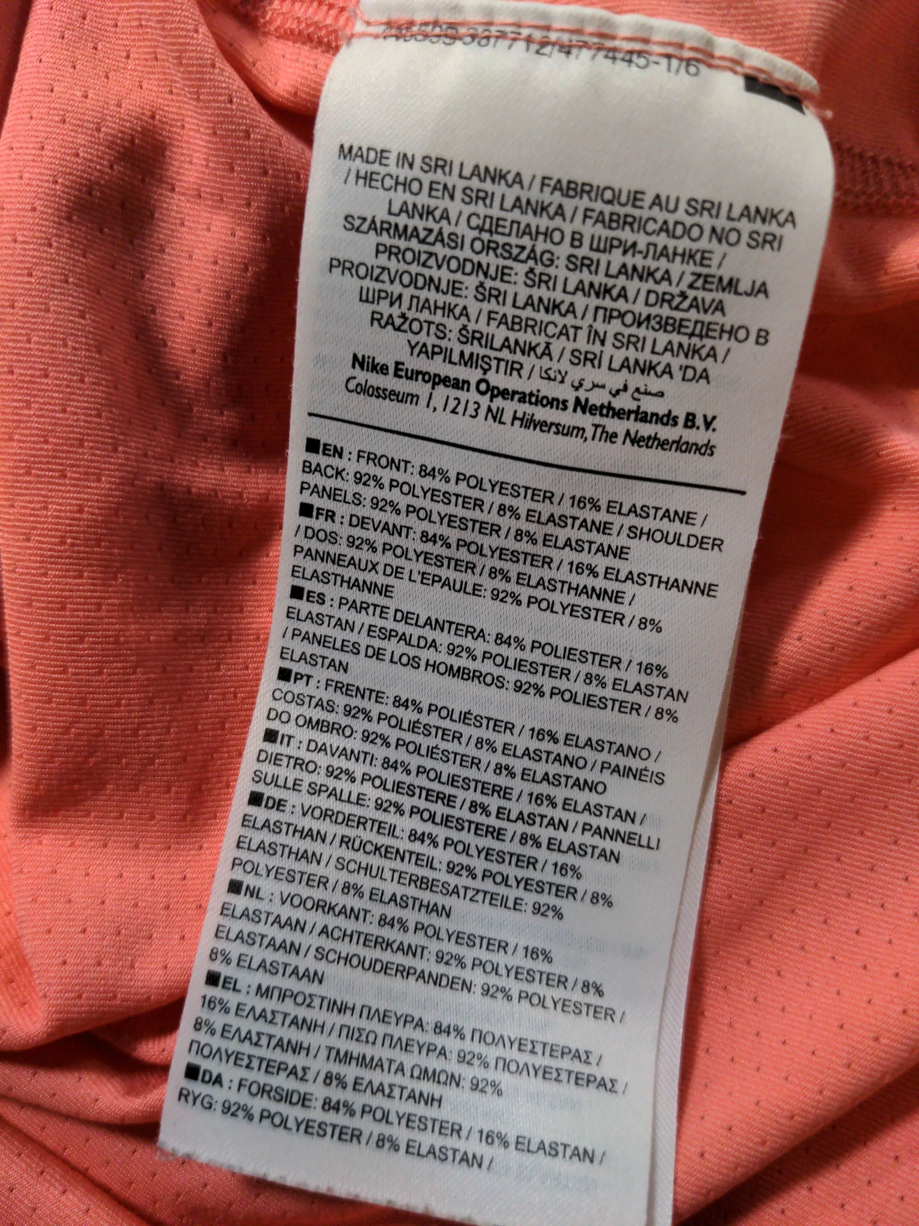 Nike Women's T-Shirt XL Pink Polyester with Elastane Sleeveless Basic - Image 9