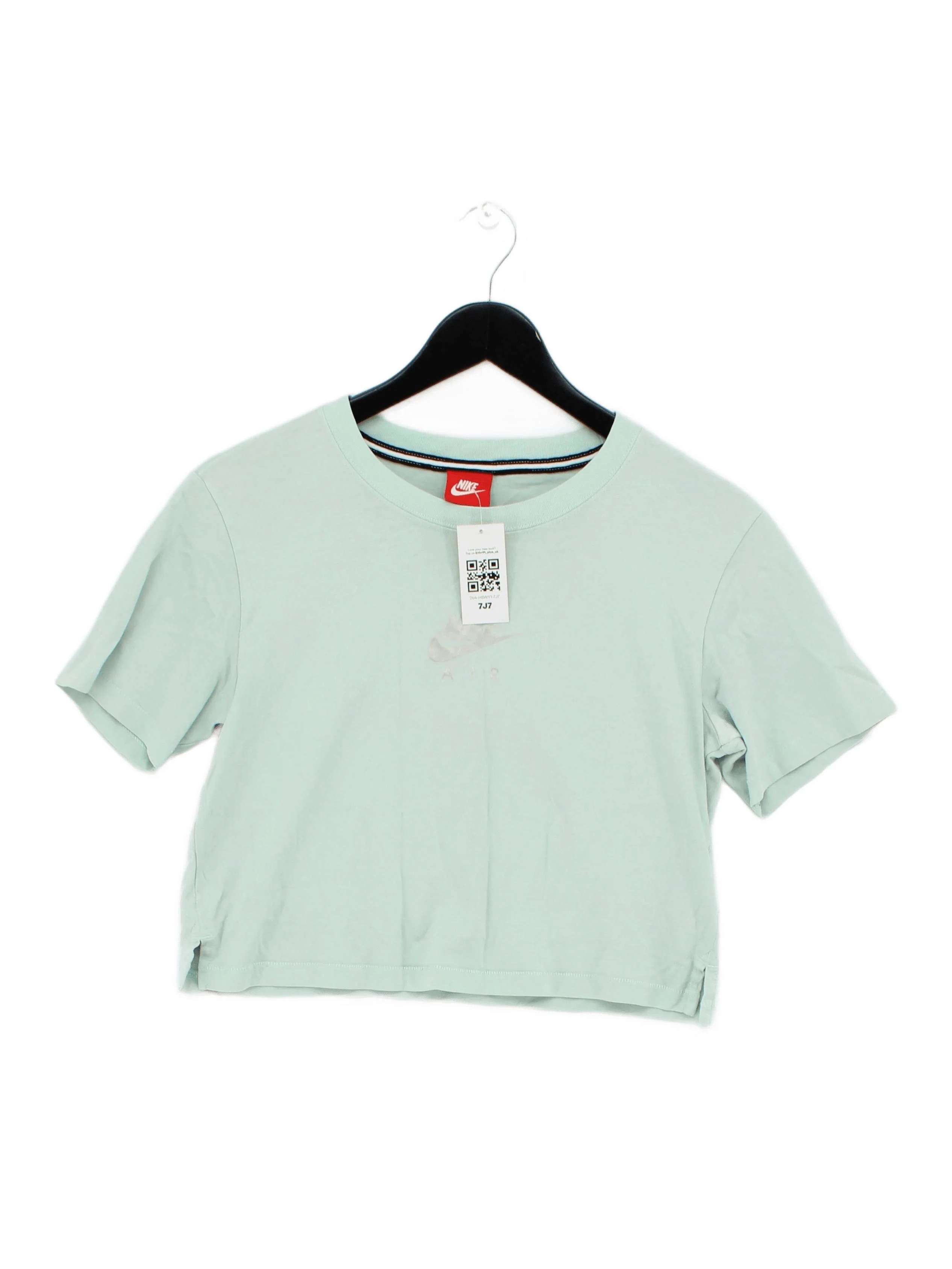 Nike Women's T-Shirt XS Green 100% Cotton Short Sleeve Round Neck Basic