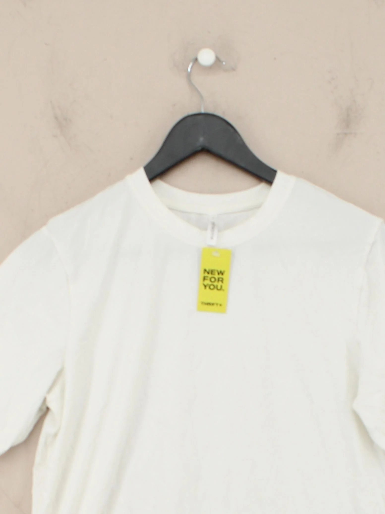 Ninepine Women's T-Shirt S White Cotton with Elastane Basic - Image 3