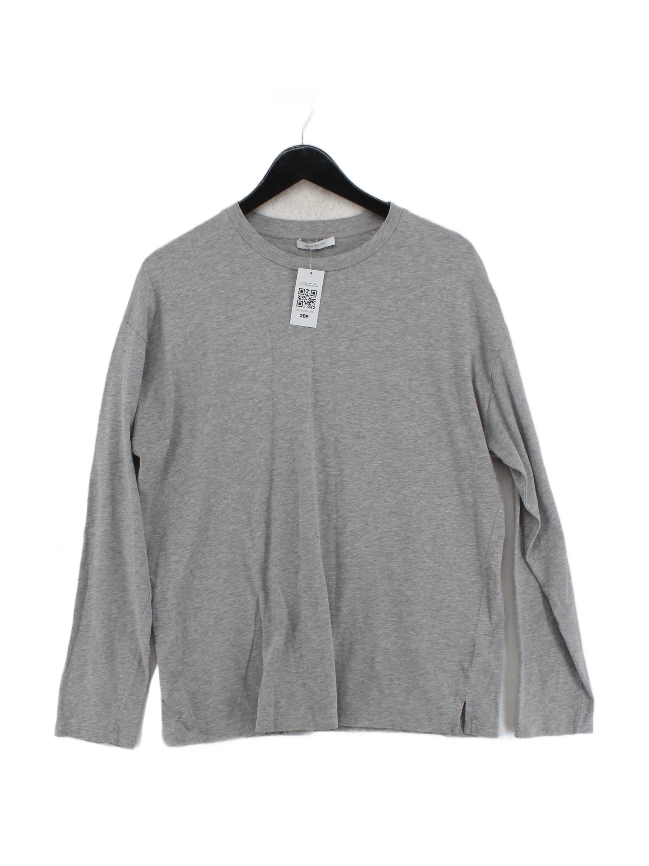 Ninety Percent Men's T-Shirt M Grey 100% Cotton Basic