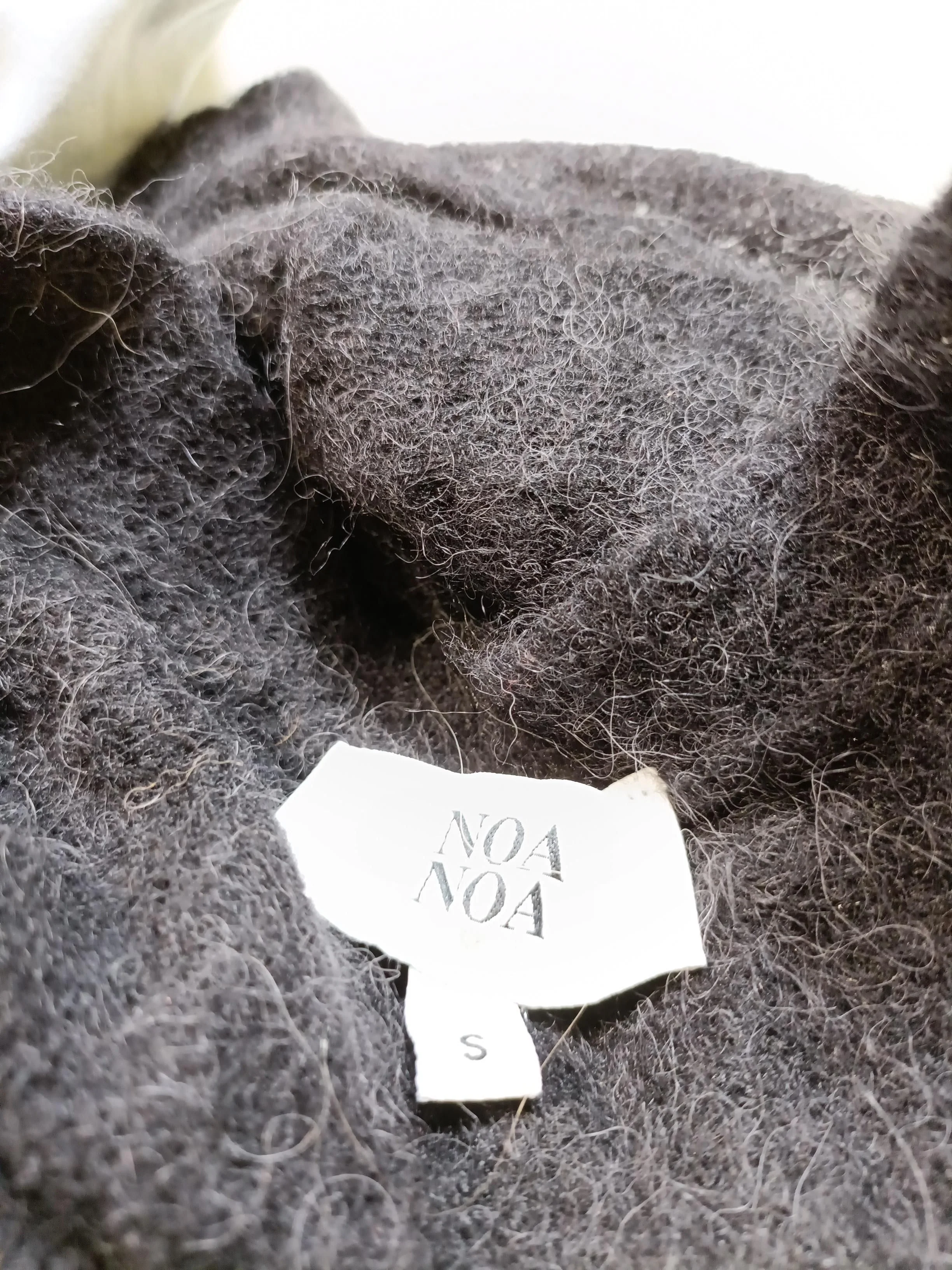 Noa Noa Women's Cardigan S Black Polyamide with Wool, Cashmere V-Neck Cardigan - Image 5