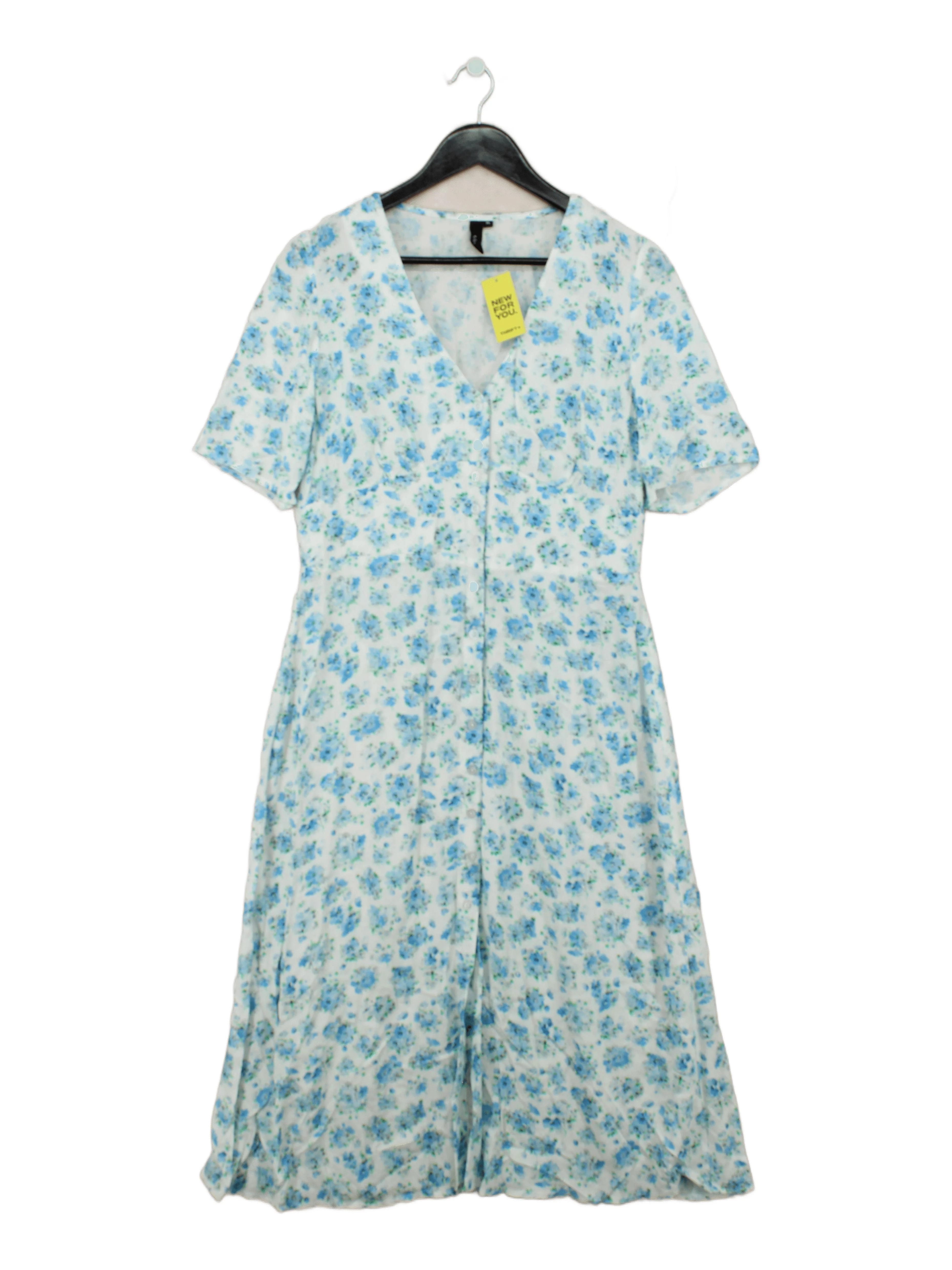 Nobody's Child A-Line Midi Dress UK14 in Blue