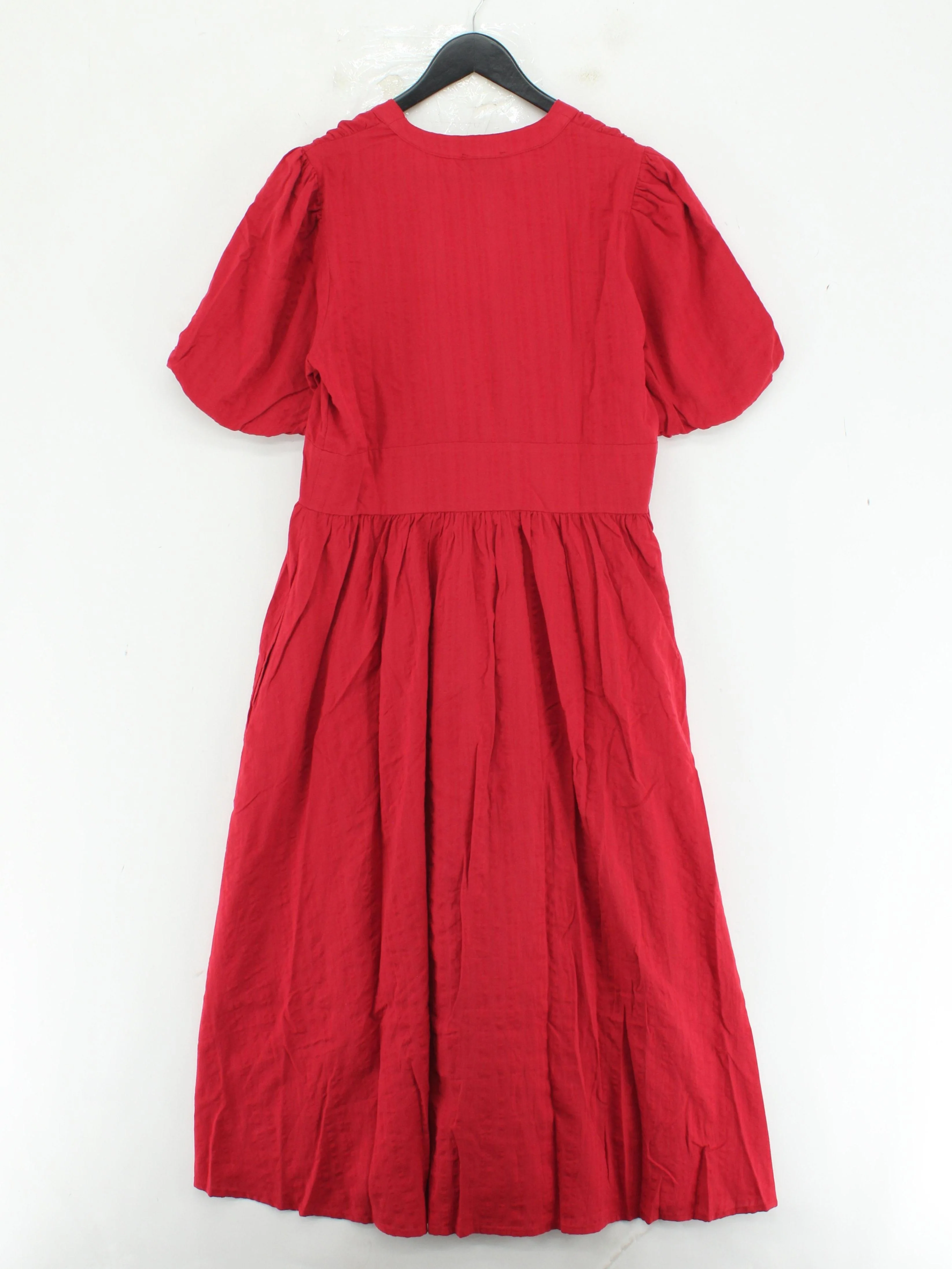 Nobody's Child A-Line Midi Dress UK14 in Red - Image 2