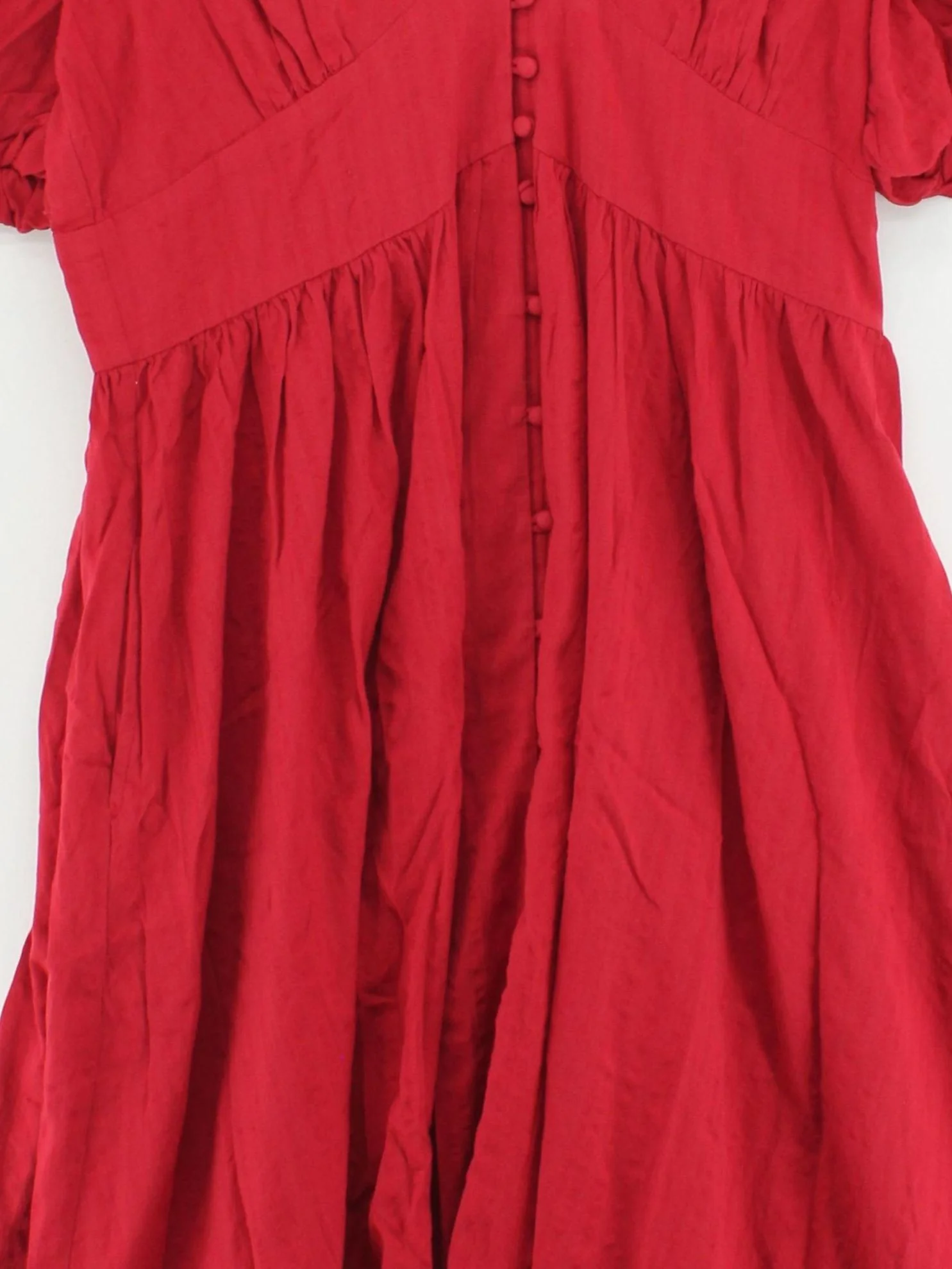 Nobody's Child A-Line Midi Dress UK14 in Red - Image 3