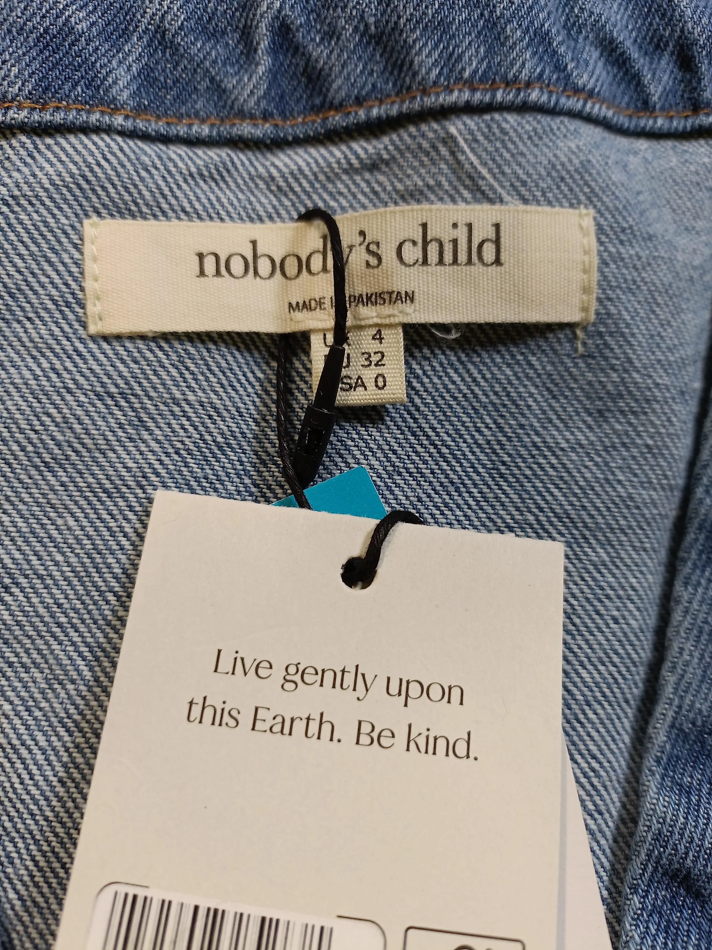 Nobody's Child A-Line Mini Dress UK4 in Blue - Image 5