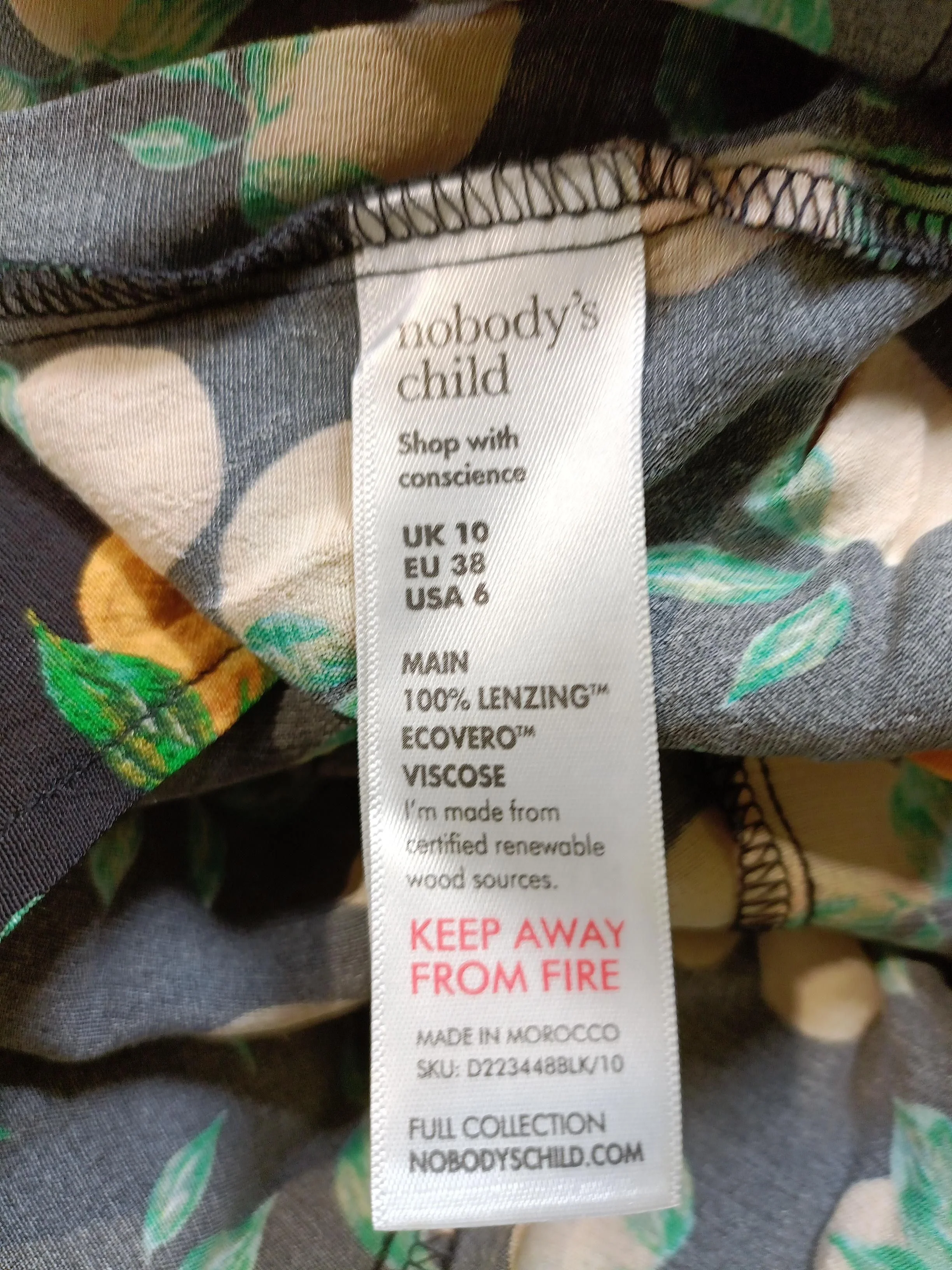Nobody's Child Maxi Dress UK10 in Black - Image 6