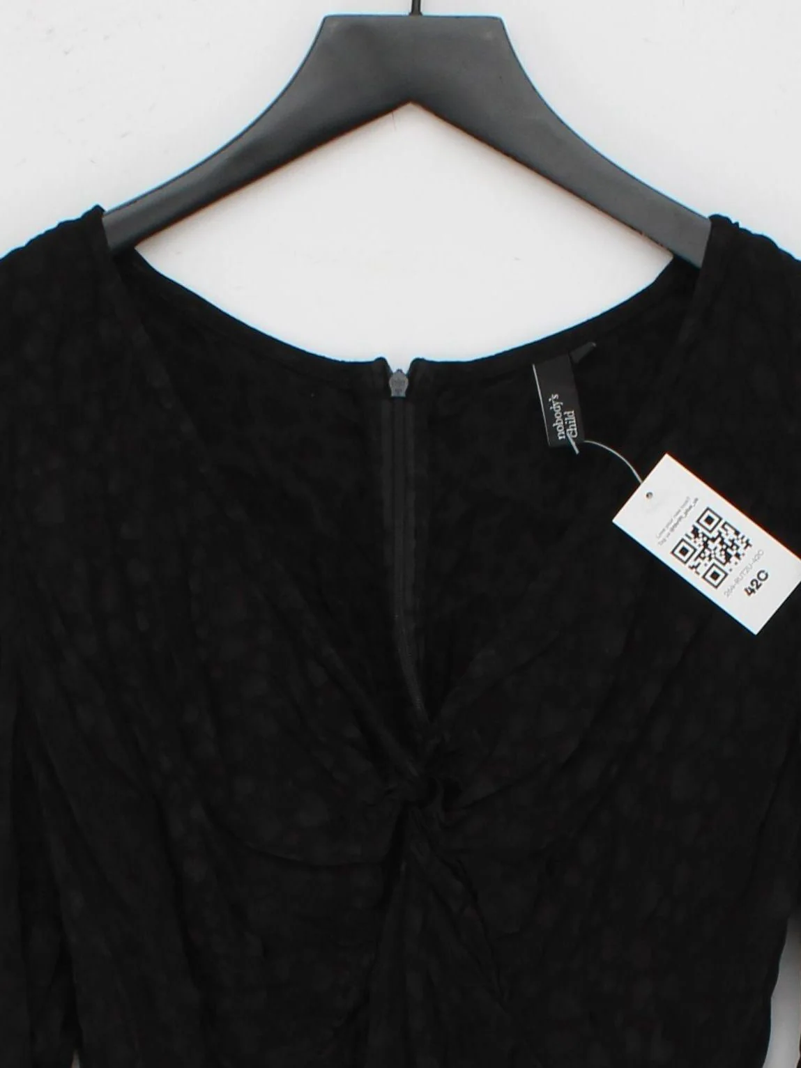 Nobody's Child Mini Dress in Black - Image 3