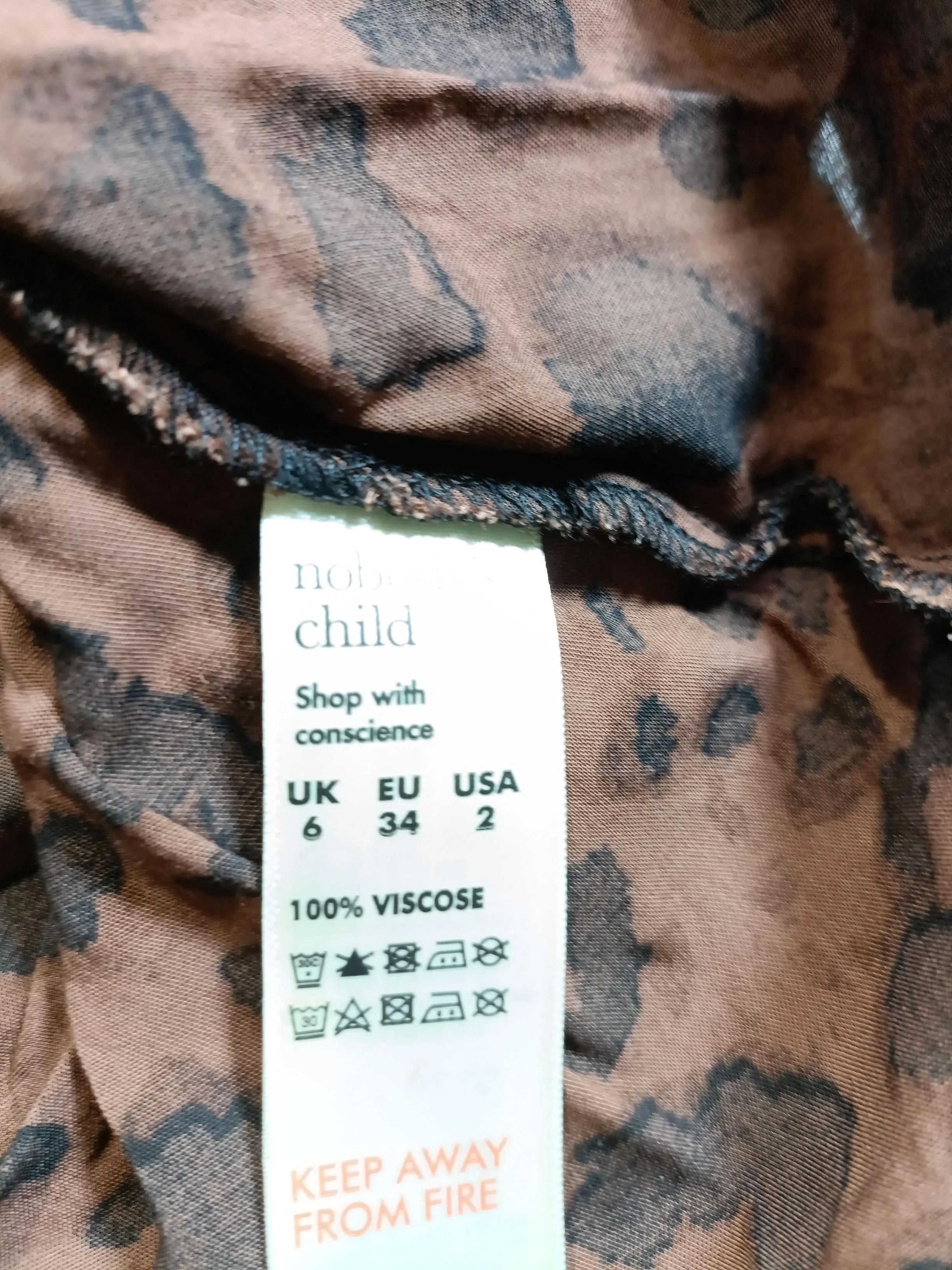 Nobody's Child Mini Dress XS in Brown - Image 6
