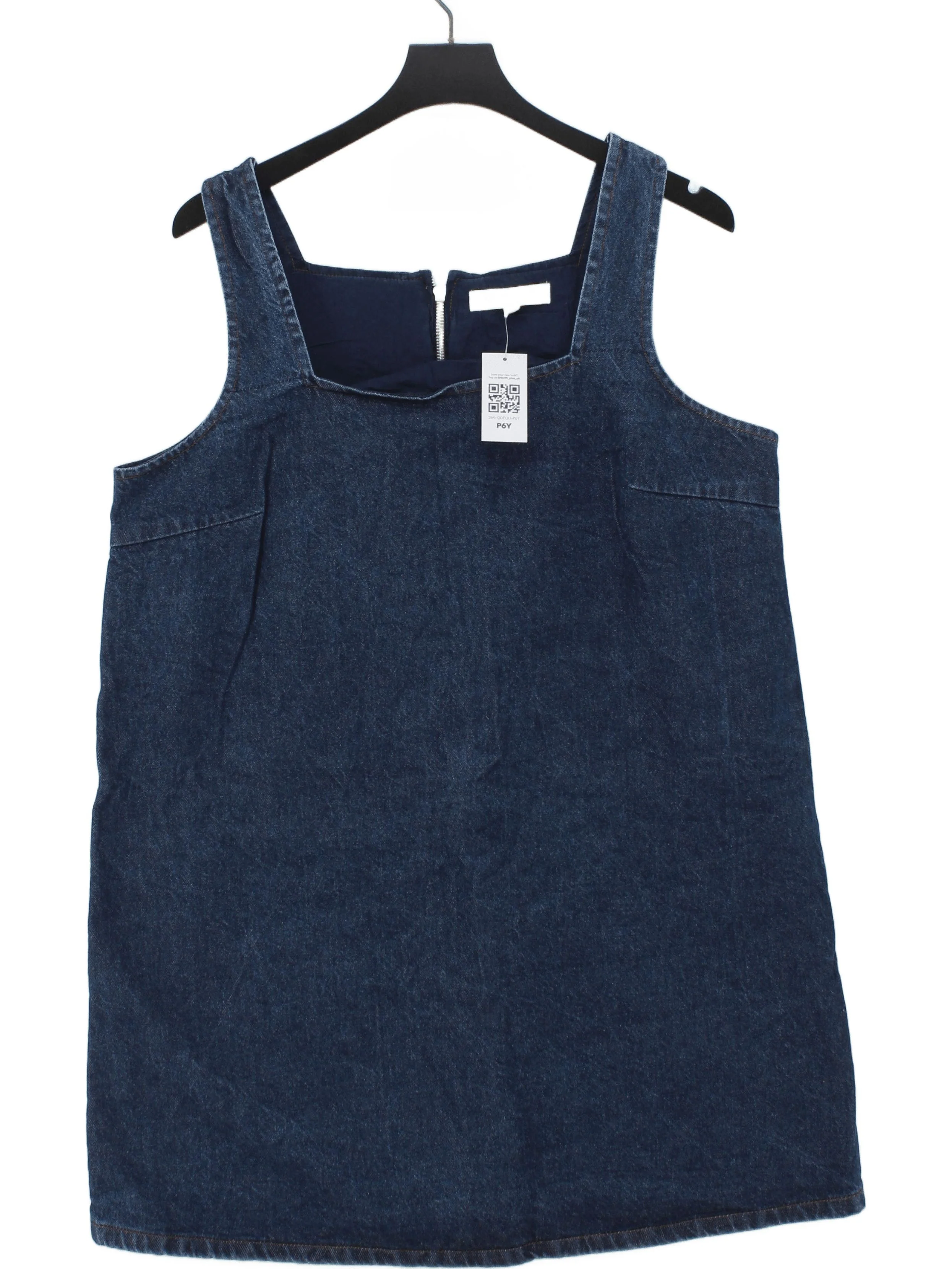 Nobody's Child Pinafore/Dungaree Mini Dress UK16 in Blue