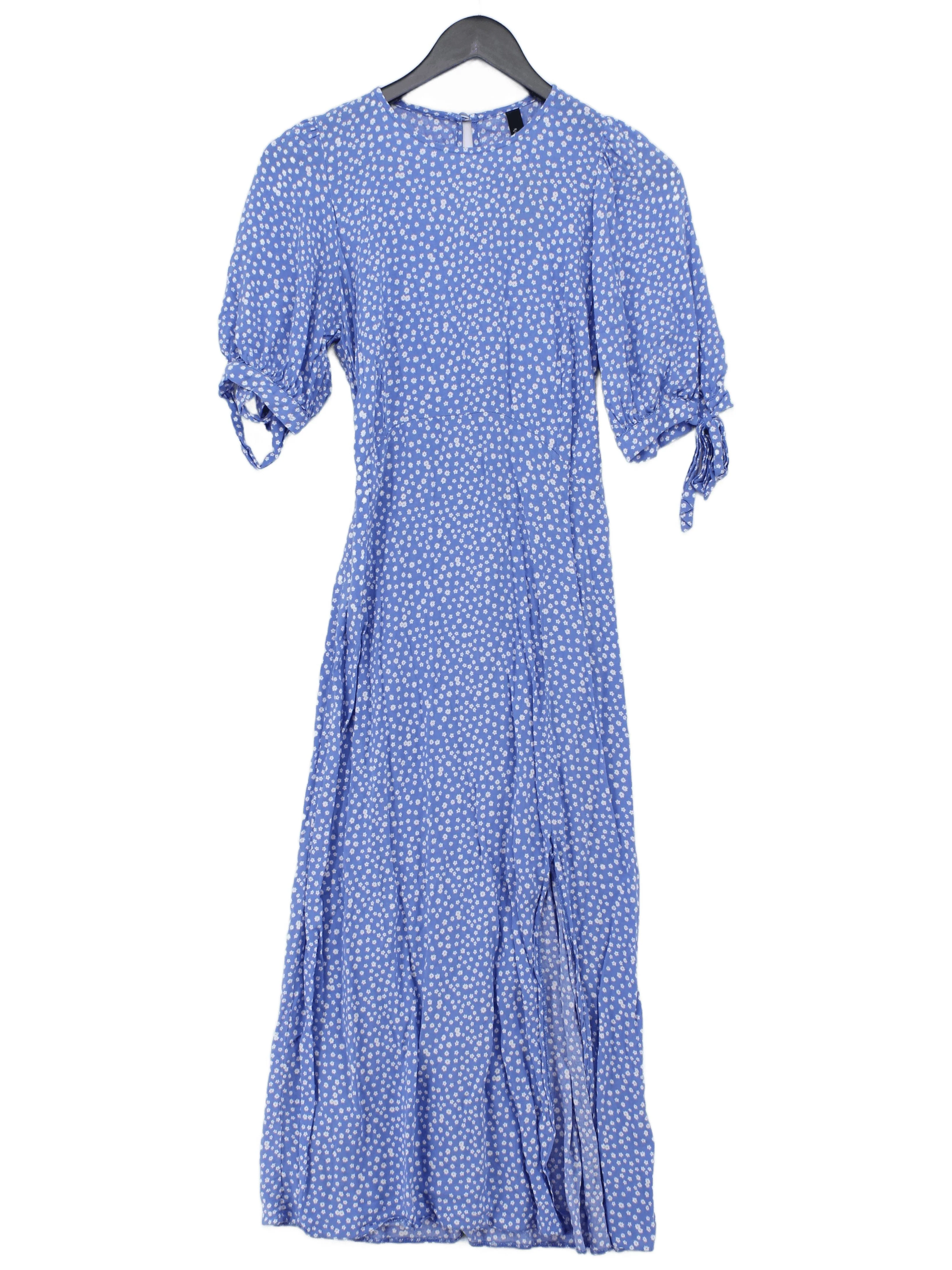 Nobody's Child Shirt Midi Dress UK10 in Blue