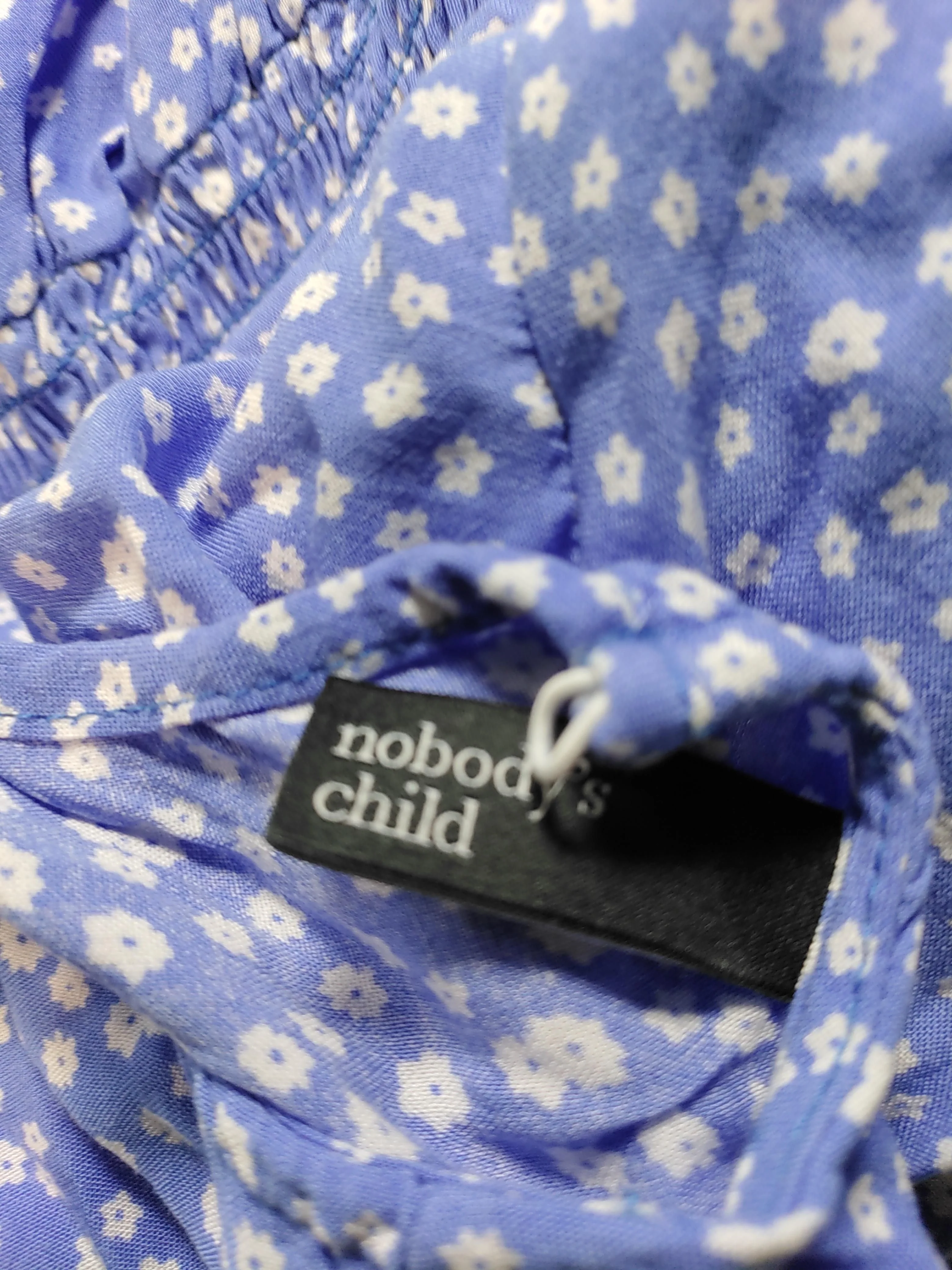 Nobody's Child Shirt Midi Dress UK10 in Blue - Image 5