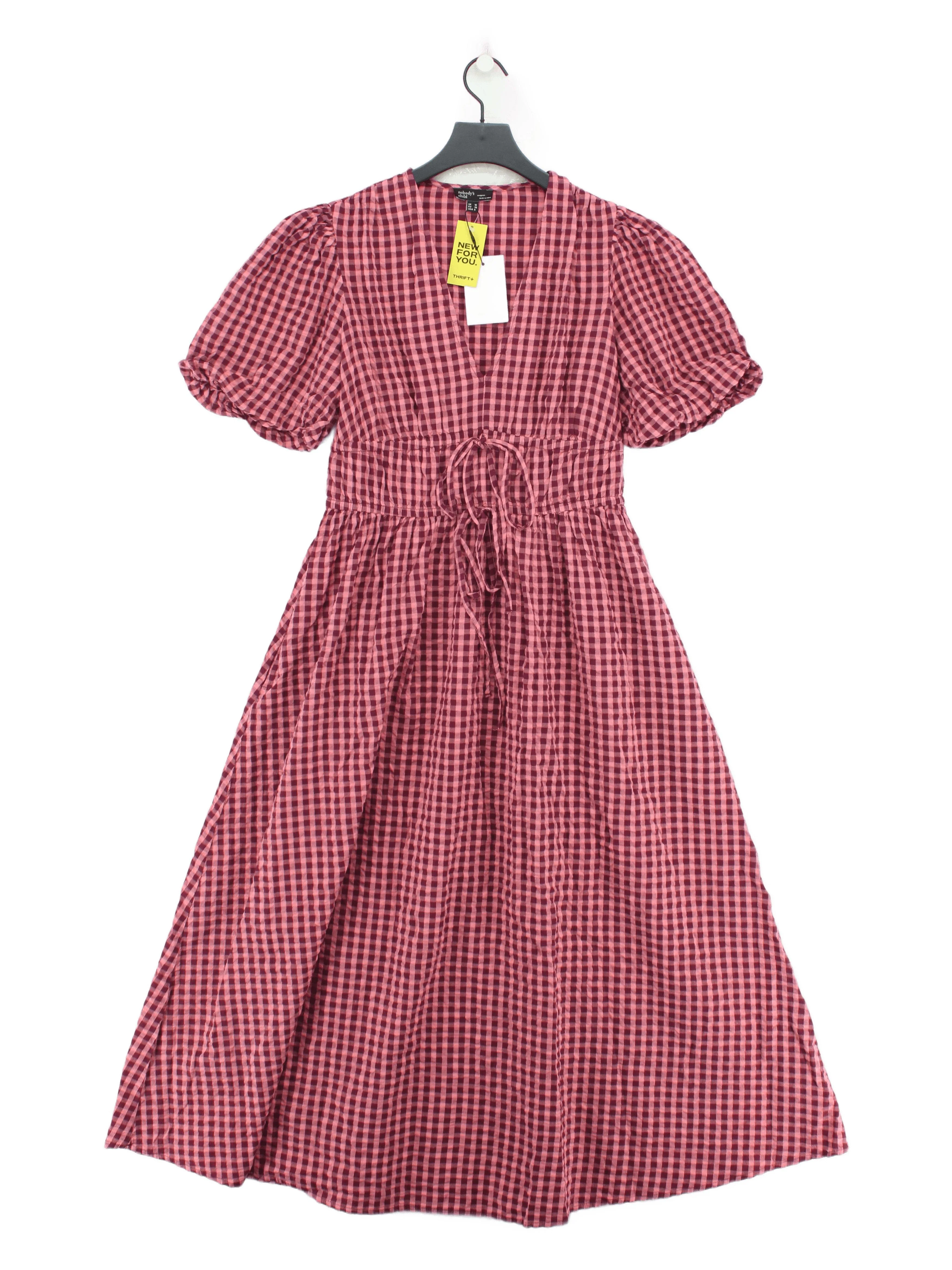 Nobody's Child Shirt Midi Dress UK10 in Pink