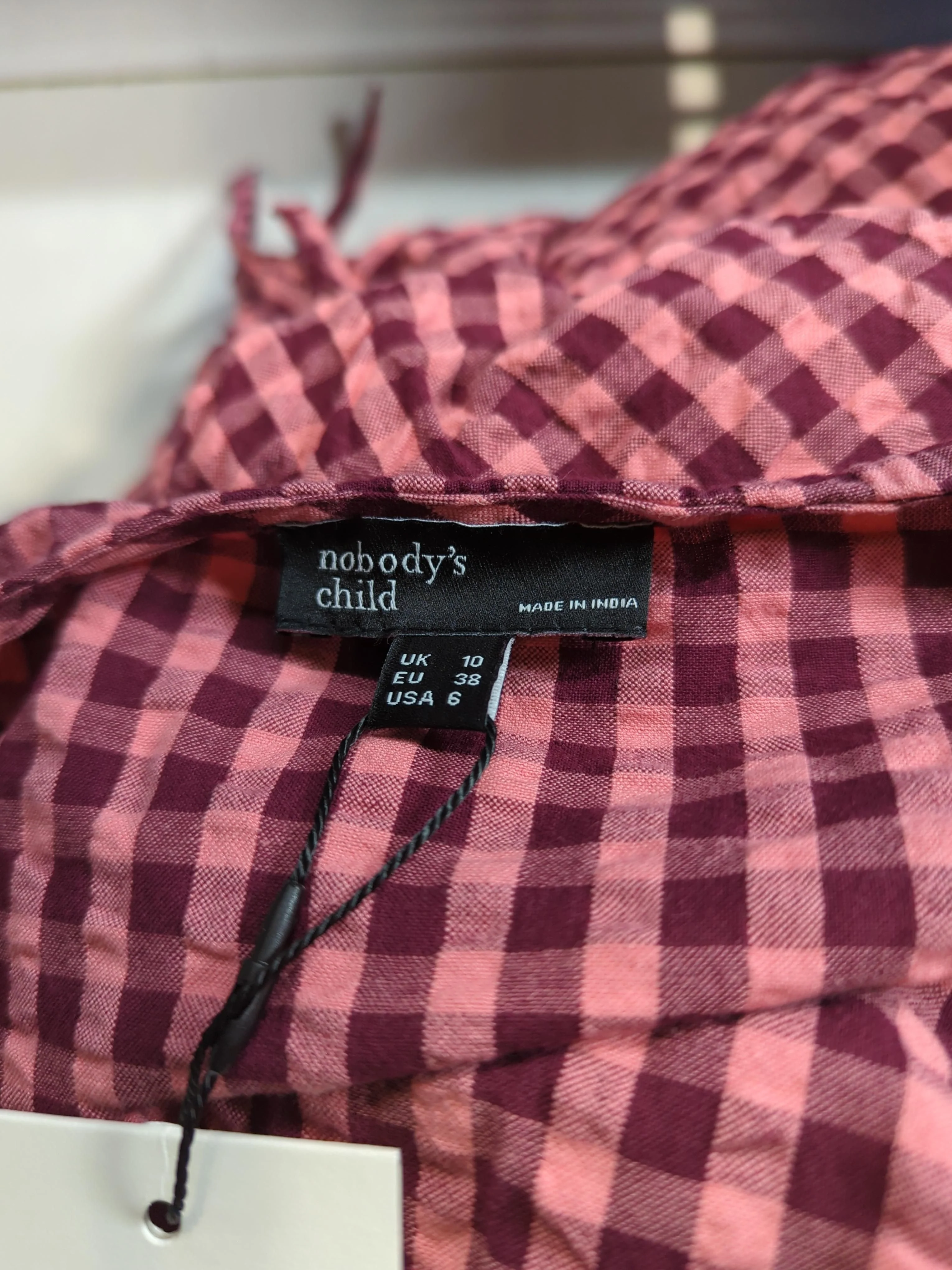 Nobody's Child Shirt Midi Dress UK10 in Pink - Image 5