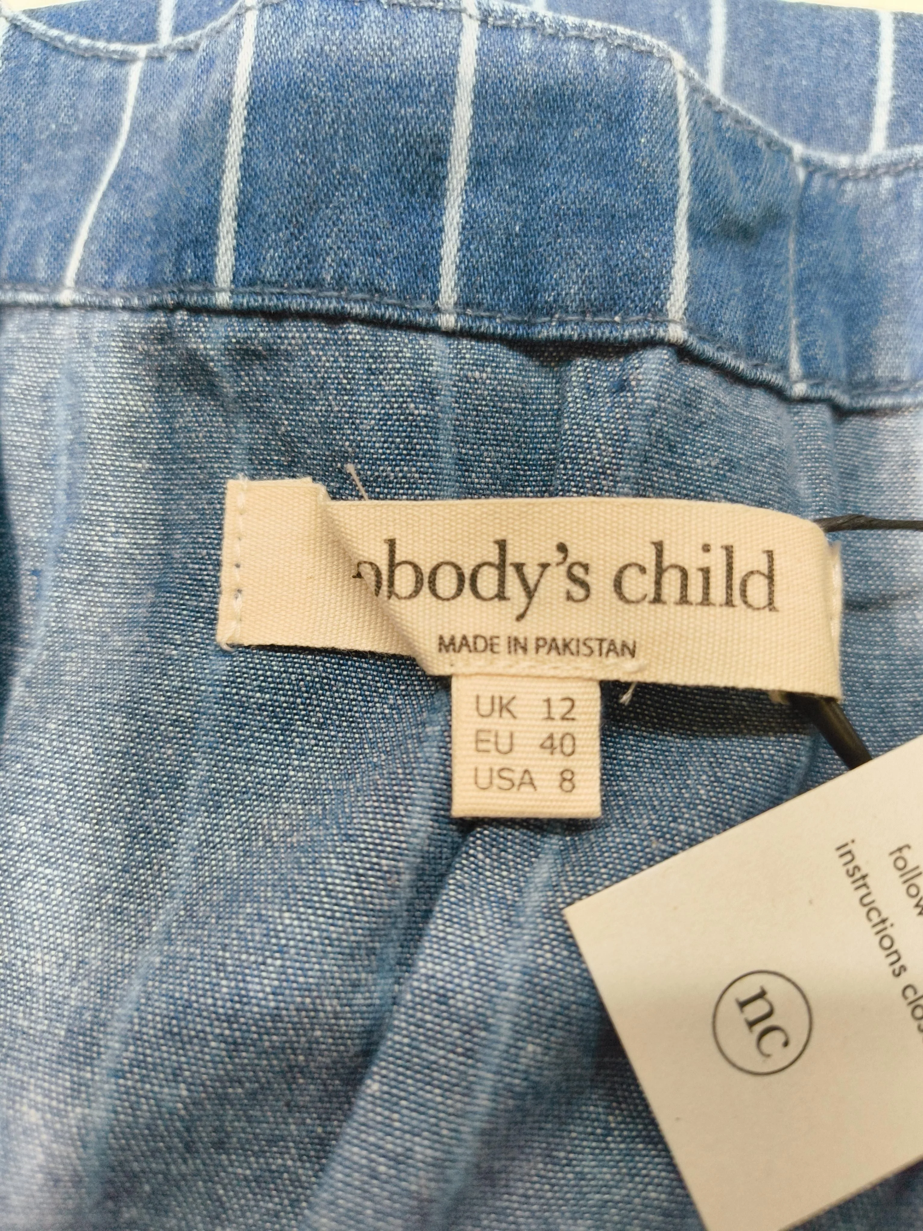 Nobody's Child Shirt Midi Dress UK12 in Blue - Image 5