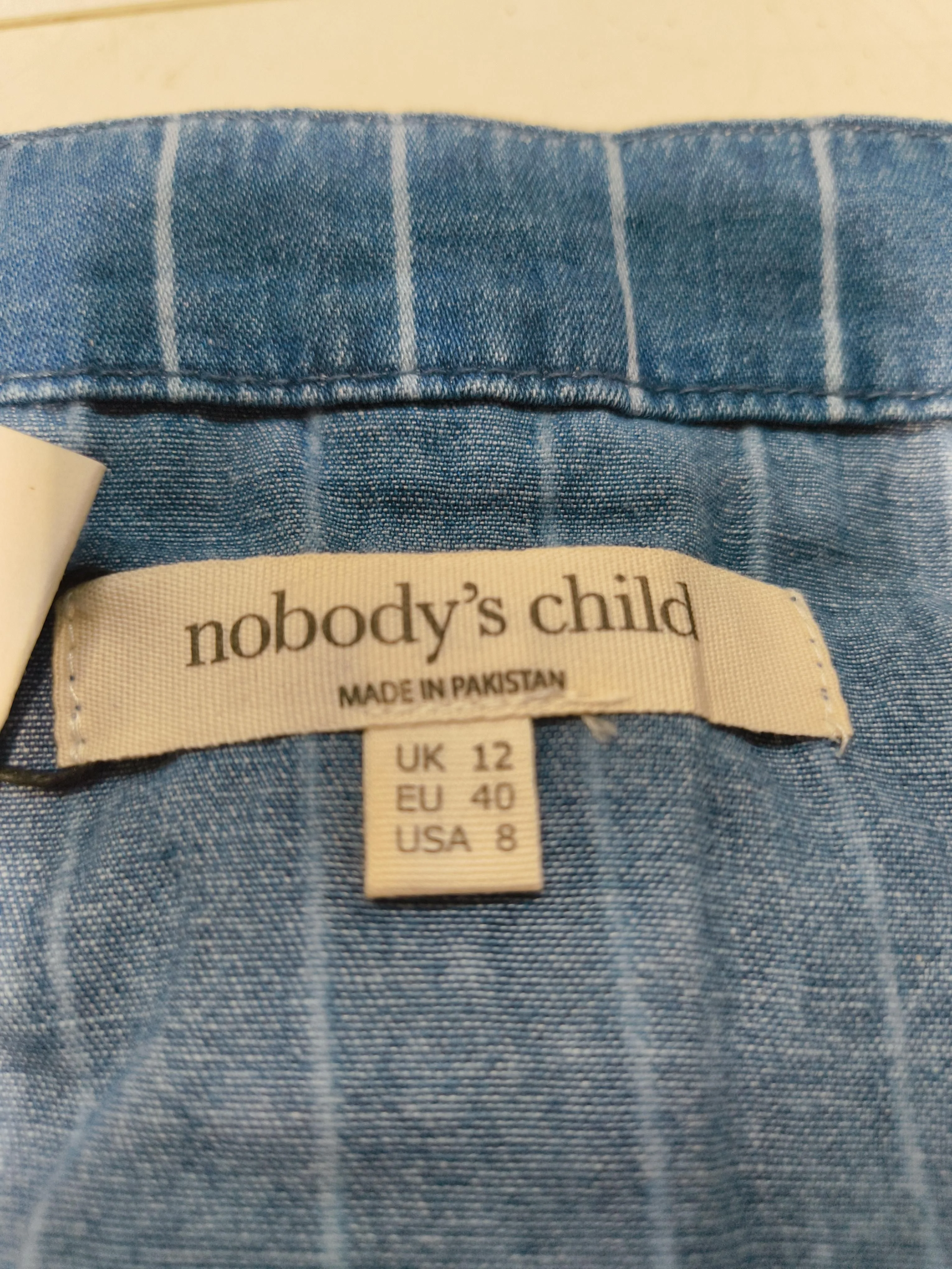 Nobody's Child Shirt Midi Dress UK12 in Blue - Image 6
