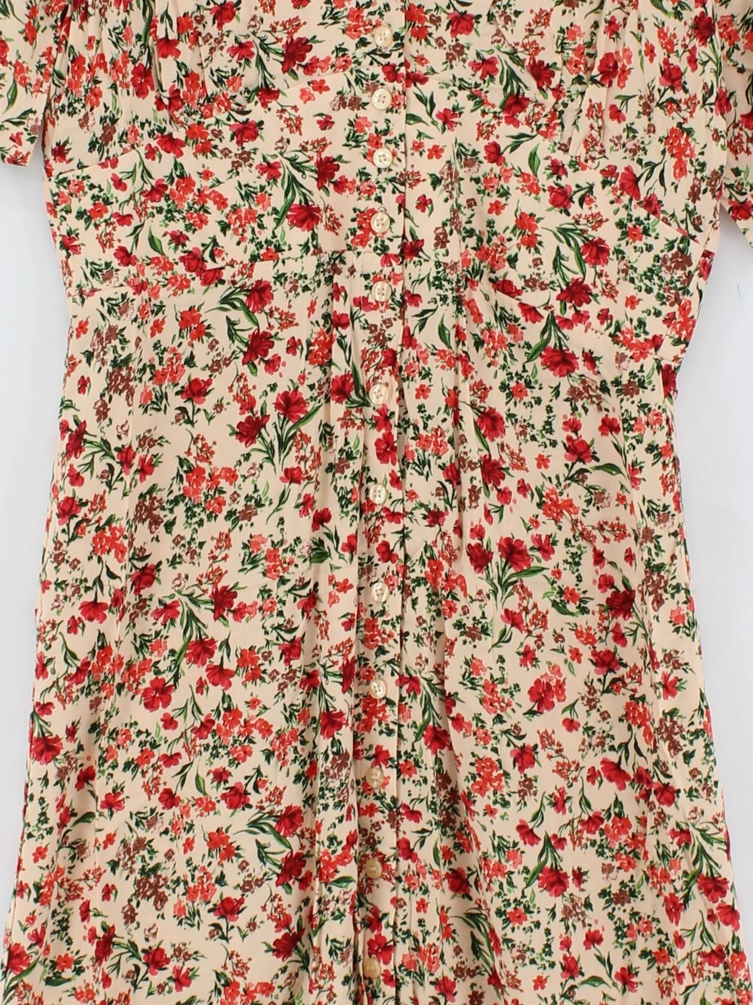 Nobody's Child Shirt Midi Dress UK12 in Cream - Image 3
