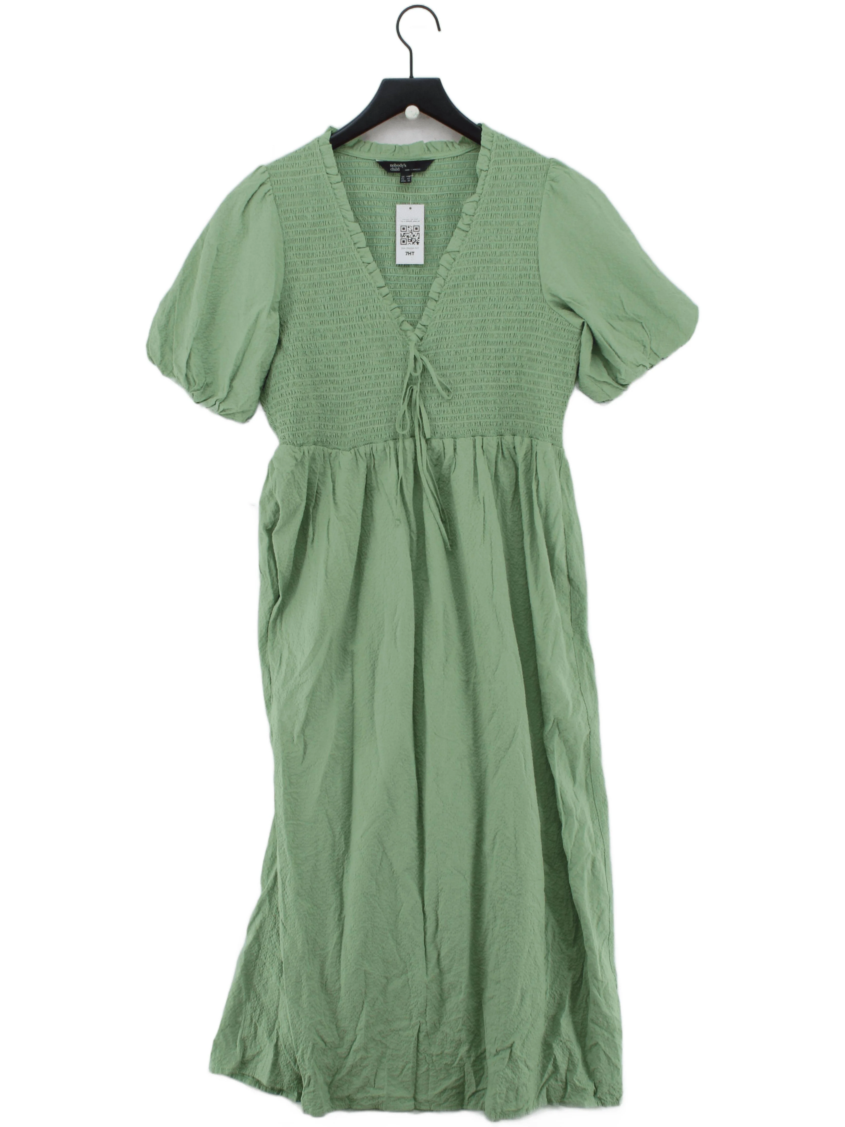 Nobody's Child Shirt Midi Dress UK14 in Green