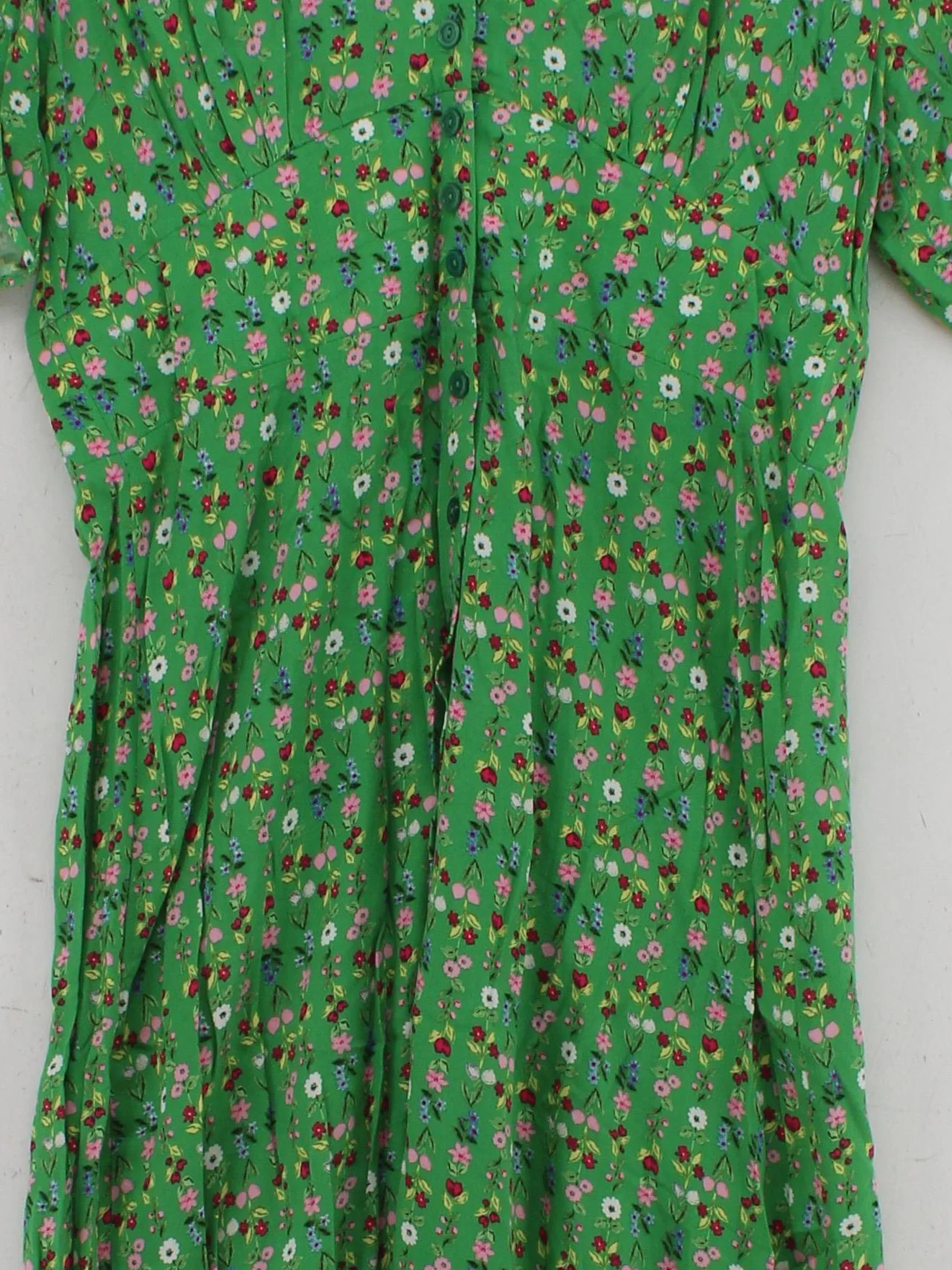 Nobody's Child Shirt Midi Dress UK14 in Green - Image 3